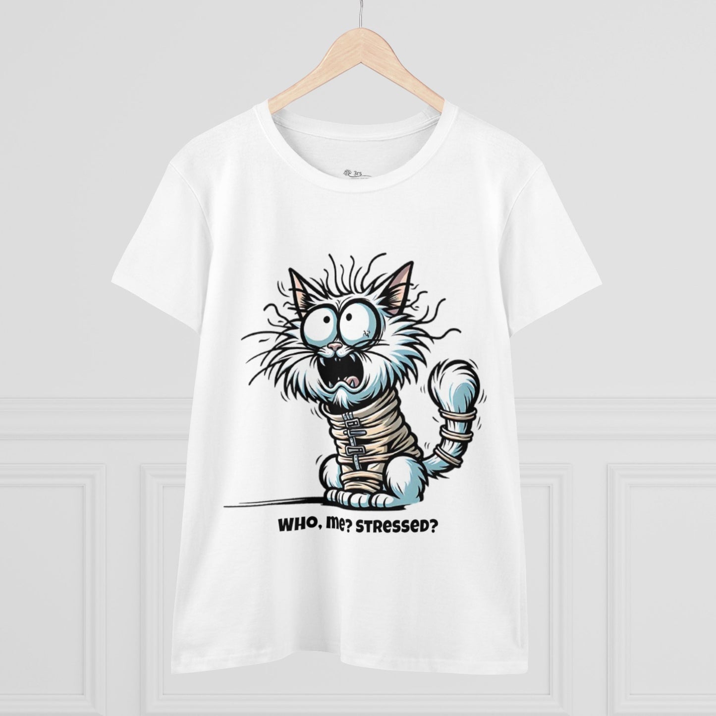 Funny Stress Relief T-Shirt for Women | Anti-Stress Cotton Tee | Relax & Unwind Women's Tee | Humorous Stress Relief Tee