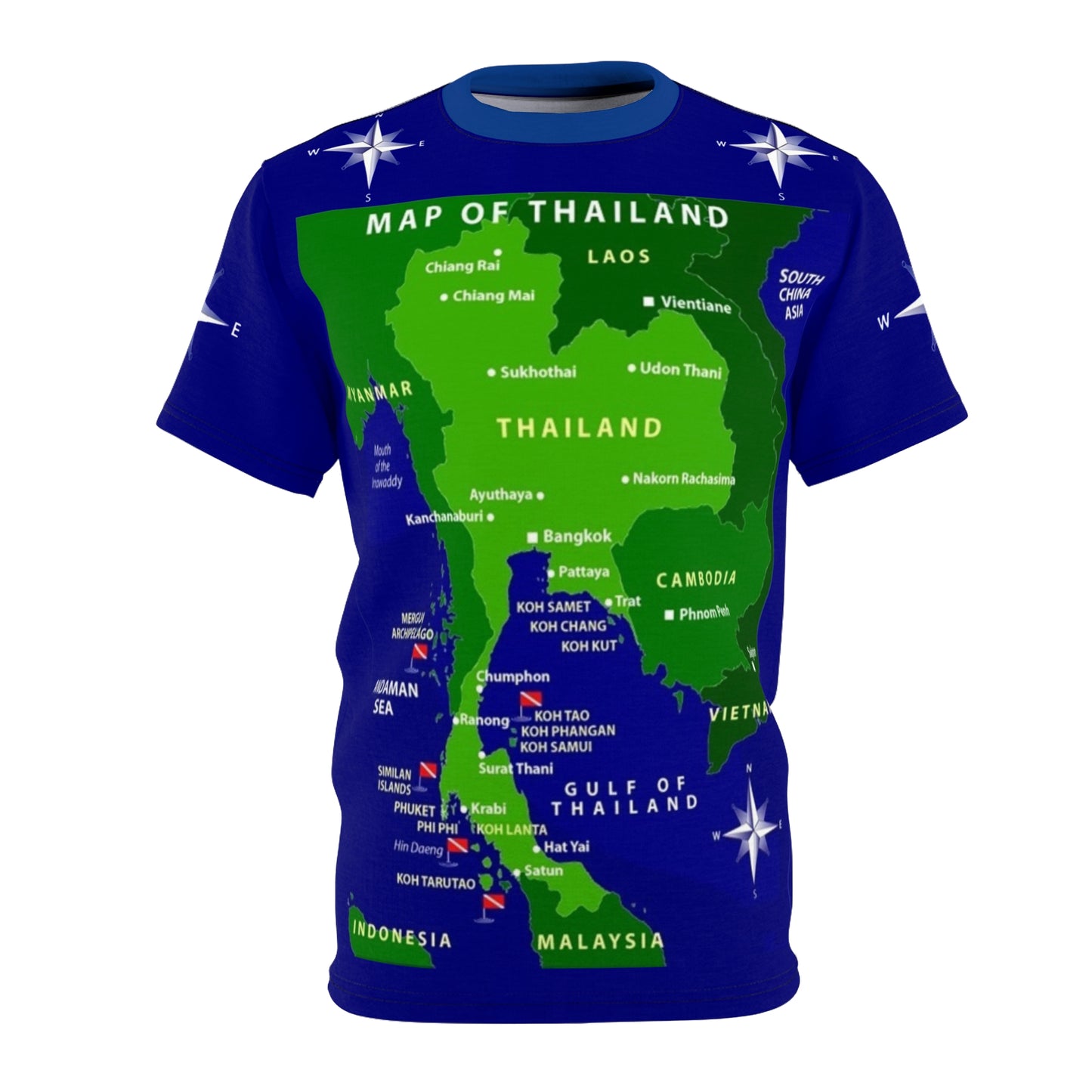 Thailand Map T-shirt | Holiday Gift | Adventure Wear | Souvenir Shirt | Geography Lover's Apparel