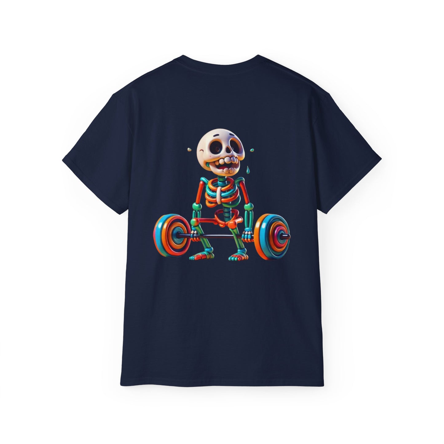 Funny Skeleton Workout Tee | Humor Gift for Gym Lovers, Fitness Apparel, Gym Shirt, Halloween Costume, Skeleton T-Shirt