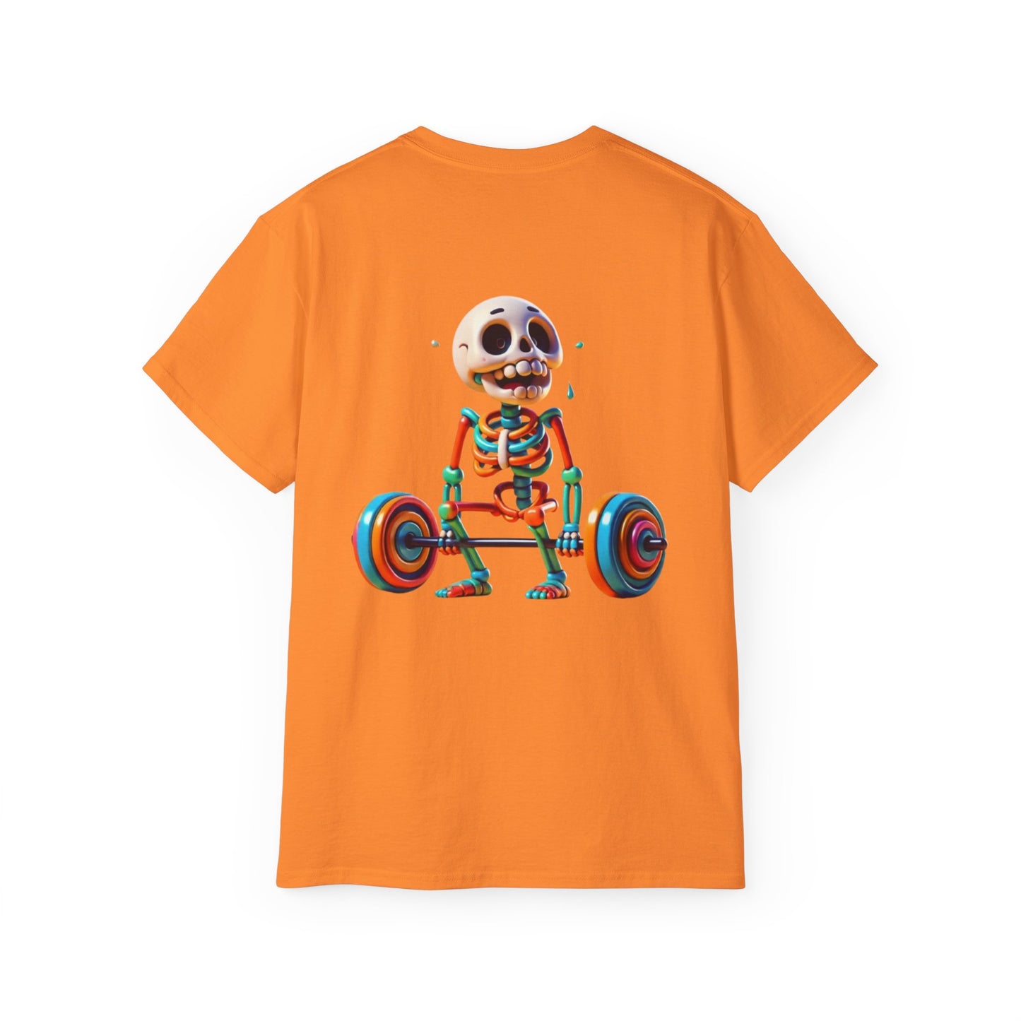 Funny Skeleton Workout Tee | Humor Gift for Gym Lovers, Fitness Apparel, Gym Shirt, Halloween Costume, Skeleton T-Shirt