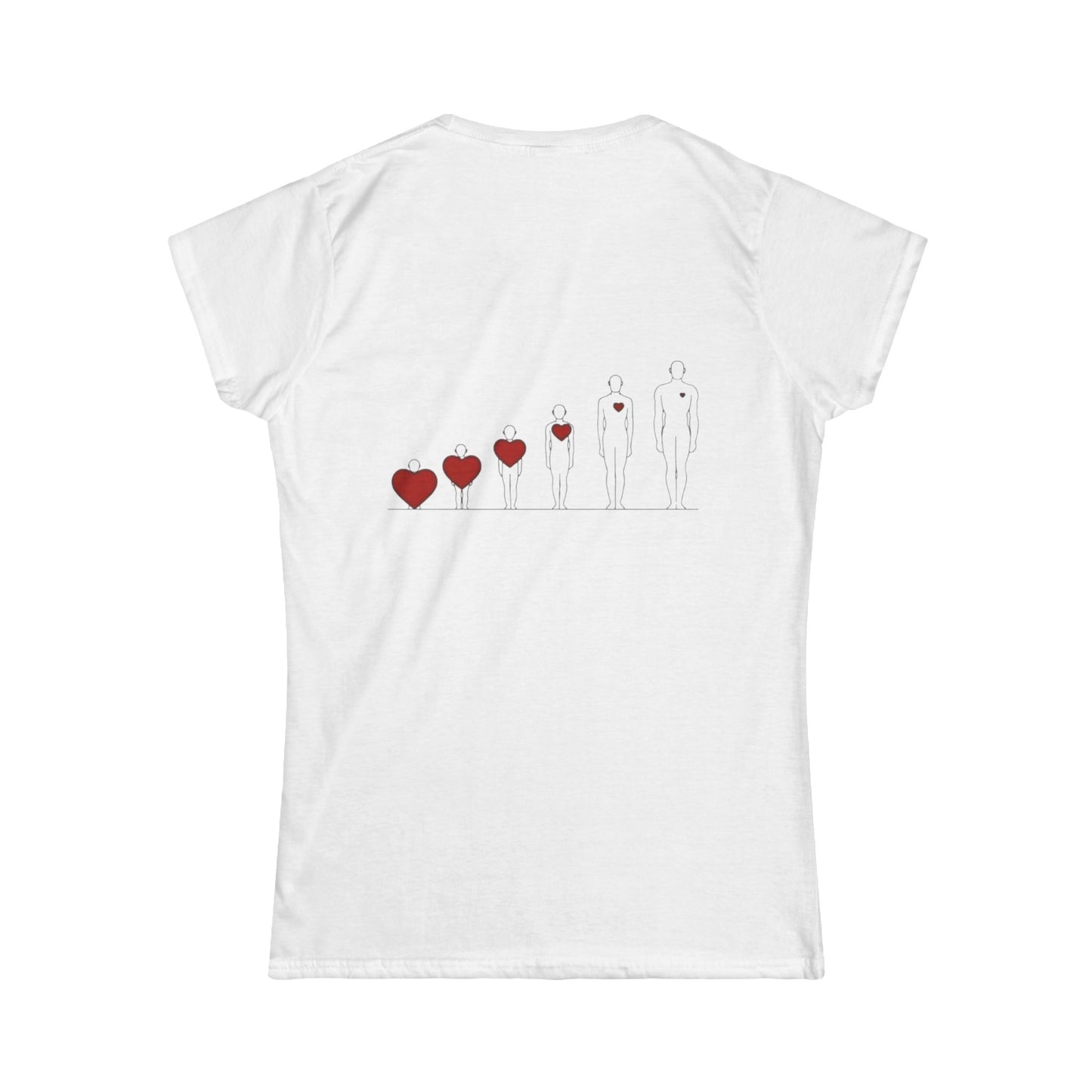 Heartfelt Women's Tee | Inspiration Apparel | Love & Growth Shirt | Heart Graphic Tee | Gift for Her | Valentine's Day Shirt