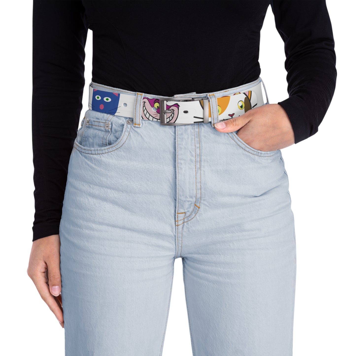 Personalized Cat Lover Leather Belt | Stylish and Comfortable Gift for Him or Her | High-Quality Leather Accessory for Cat Owners