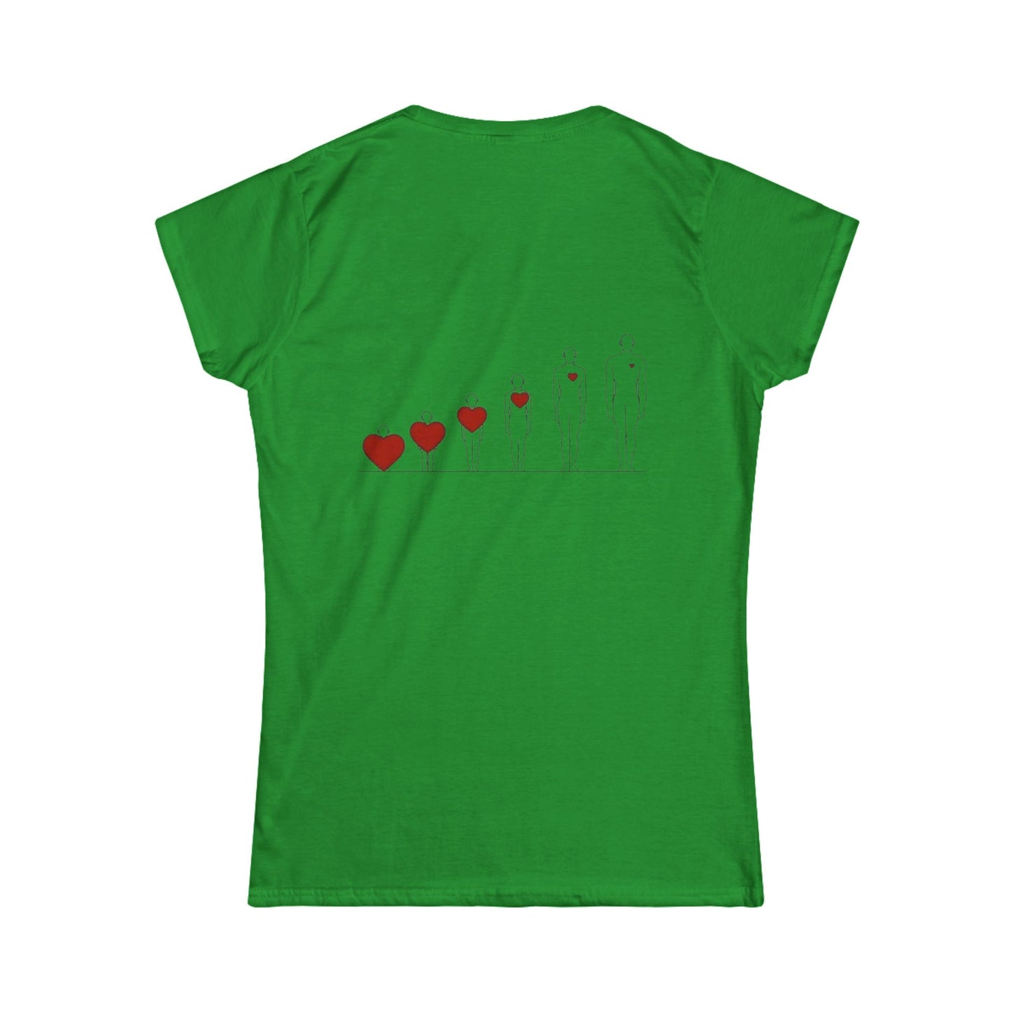 Heartfelt Women's Tee | Inspiration Apparel | Love & Growth Shirt | Heart Graphic Tee | Gift for Her | Valentine's Day Shirt