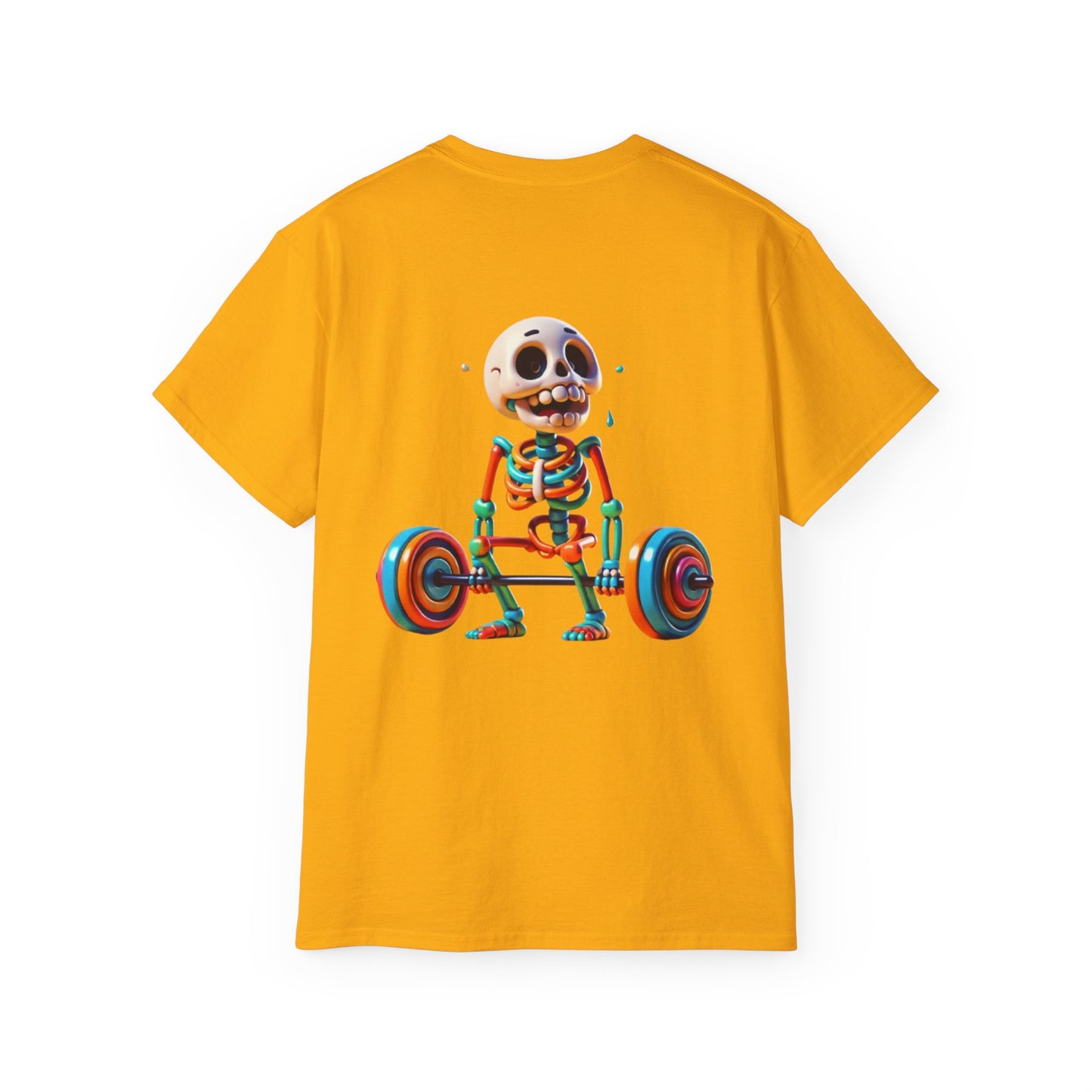 Funny Skeleton Workout Tee | Humor Gift for Gym Lovers, Fitness Apparel, Gym Shirt, Halloween Costume, Skeleton T-Shirt