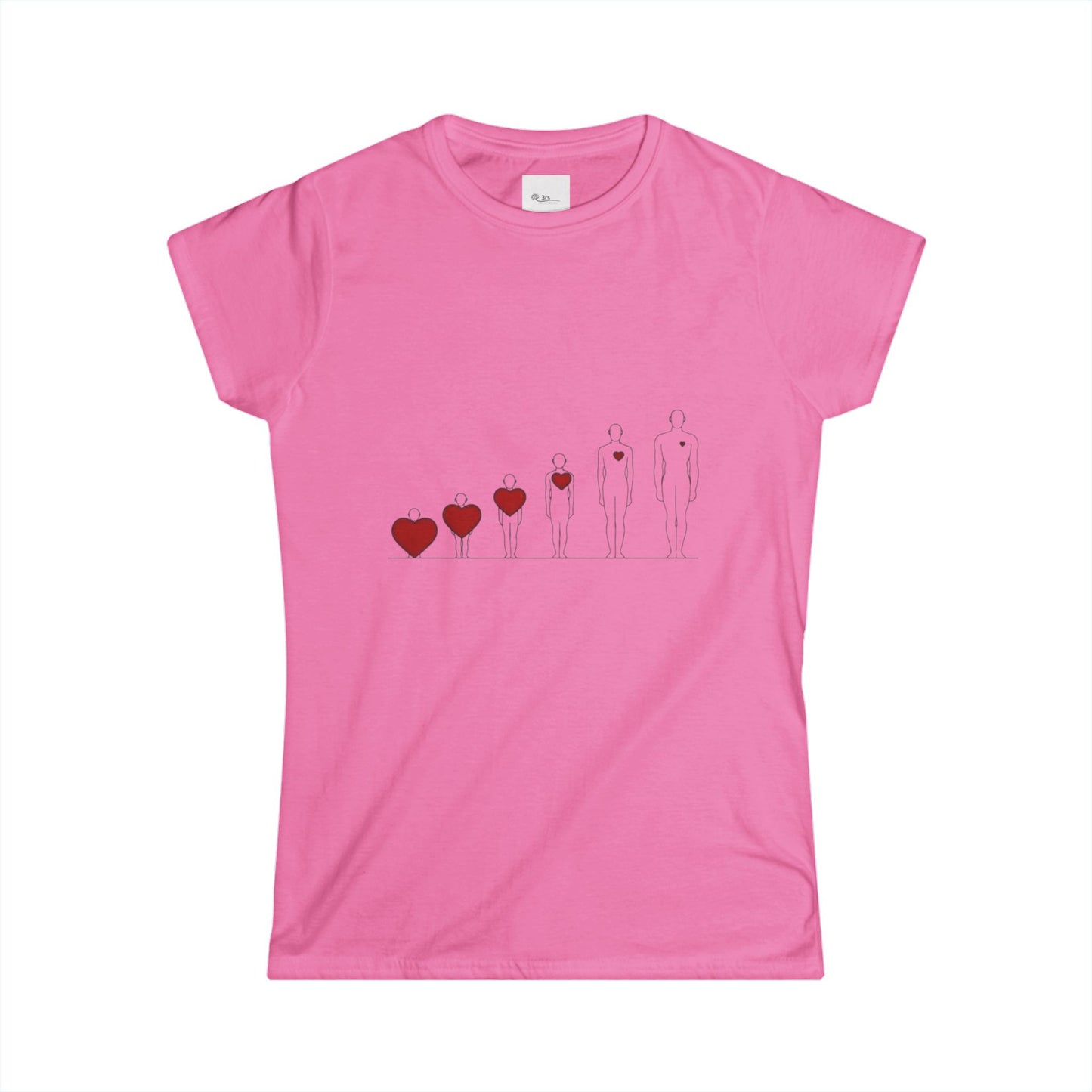 Heartfelt Women's Tee | Inspiration Apparel | Love & Growth Shirt | Heart Graphic Tee | Gift for Her | Valentine's Day Shirt