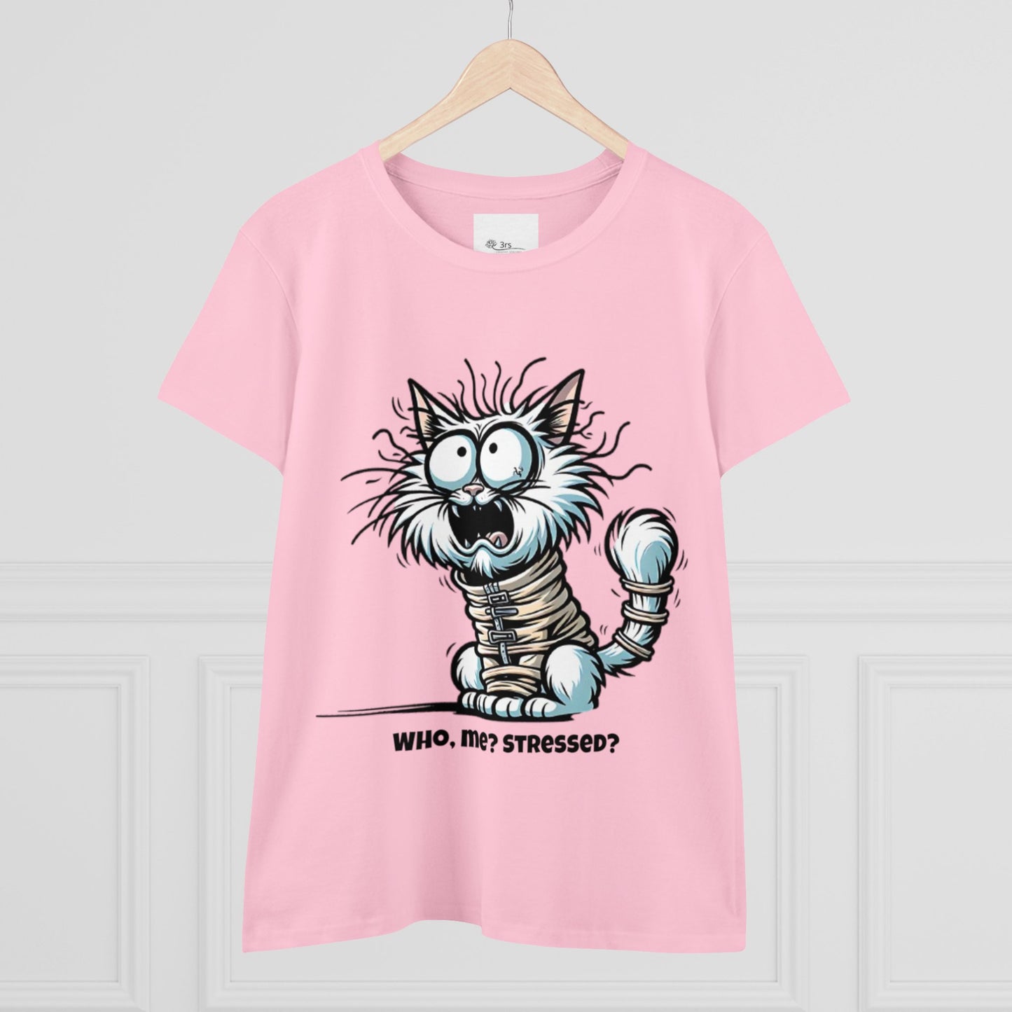 Funny Stress Relief T-Shirt for Women | Anti-Stress Cotton Tee | Relax & Unwind Women's Tee | Humorous Stress Relief Tee
