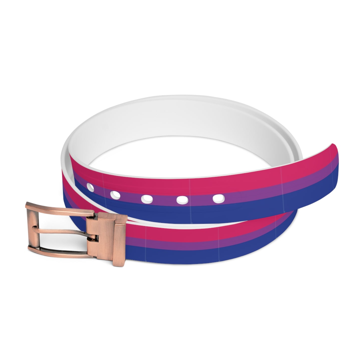 Custom Bisexual Pride Belt | LGBTQ+ Fashion Accessory | Queer Belt for Him or Her | Gender-Neutral Pride Clothing