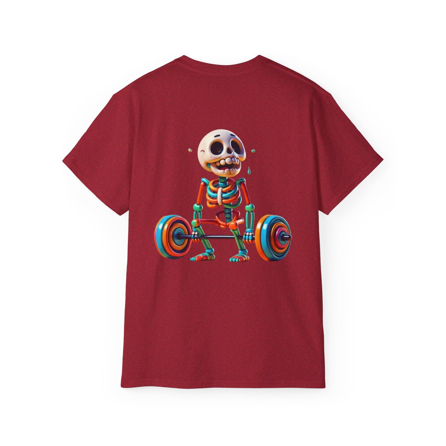 Funny Skeleton Workout Tee | Humor Gift for Gym Lovers, Fitness Apparel, Gym Shirt, Halloween Costume, Skeleton T-Shirt