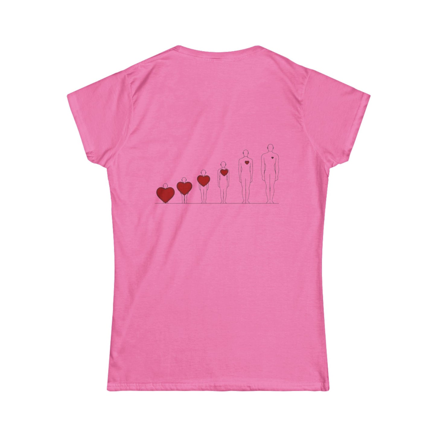 Heartfelt Women's Tee | Inspiration Apparel | Love & Growth Shirt | Heart Graphic Tee | Gift for Her | Valentine's Day Shirt