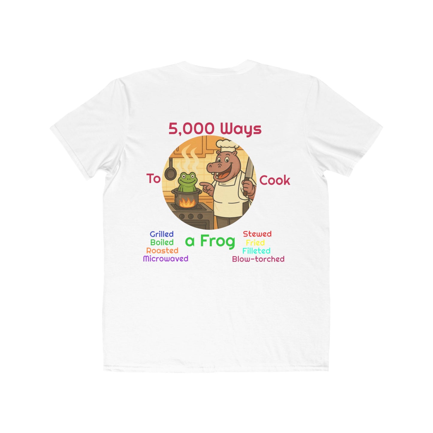 Funny Chef Tee – Humorous Hippo Chef T-Shirt | Gift for Cooks | Unique Culinary Gift for Food Lovers