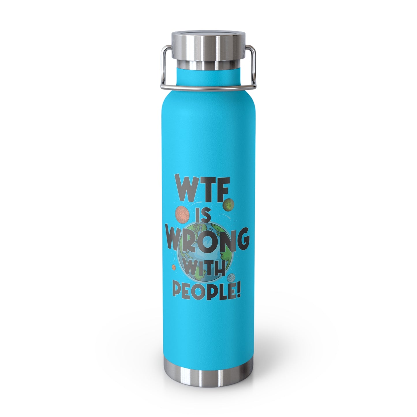 Eco-Friendly Stainless Steel WTF Water Bottle – Customizable Insulated Thermos for Gym & Outdoors, Perfect Gift for Him, Her, Dad, or Mom