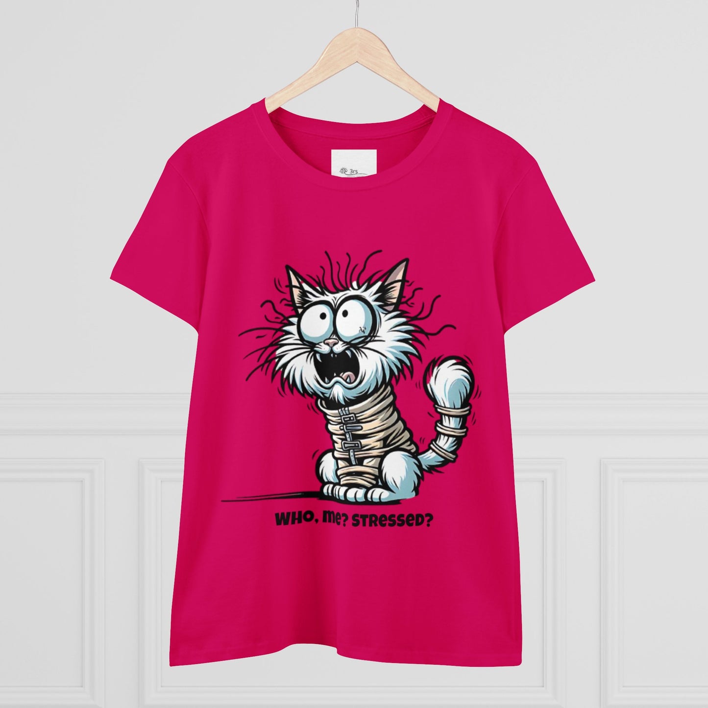 Funny Stress Relief T-Shirt for Women | Anti-Stress Cotton Tee | Relax & Unwind Women's Tee | Humorous Stress Relief Tee