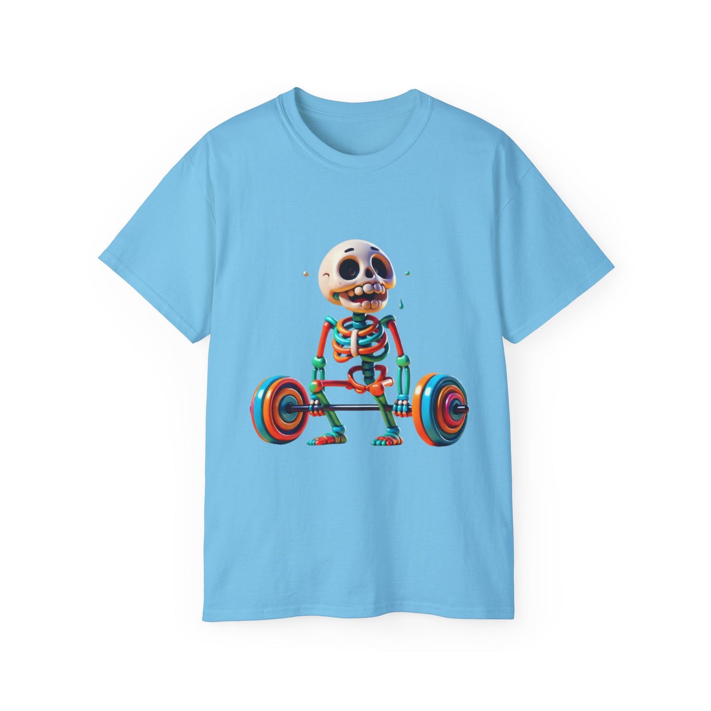Funny Skeleton Workout Tee | Humor Gift for Gym Lovers, Fitness Apparel, Gym Shirt, Halloween Costume, Skeleton T-Shirt