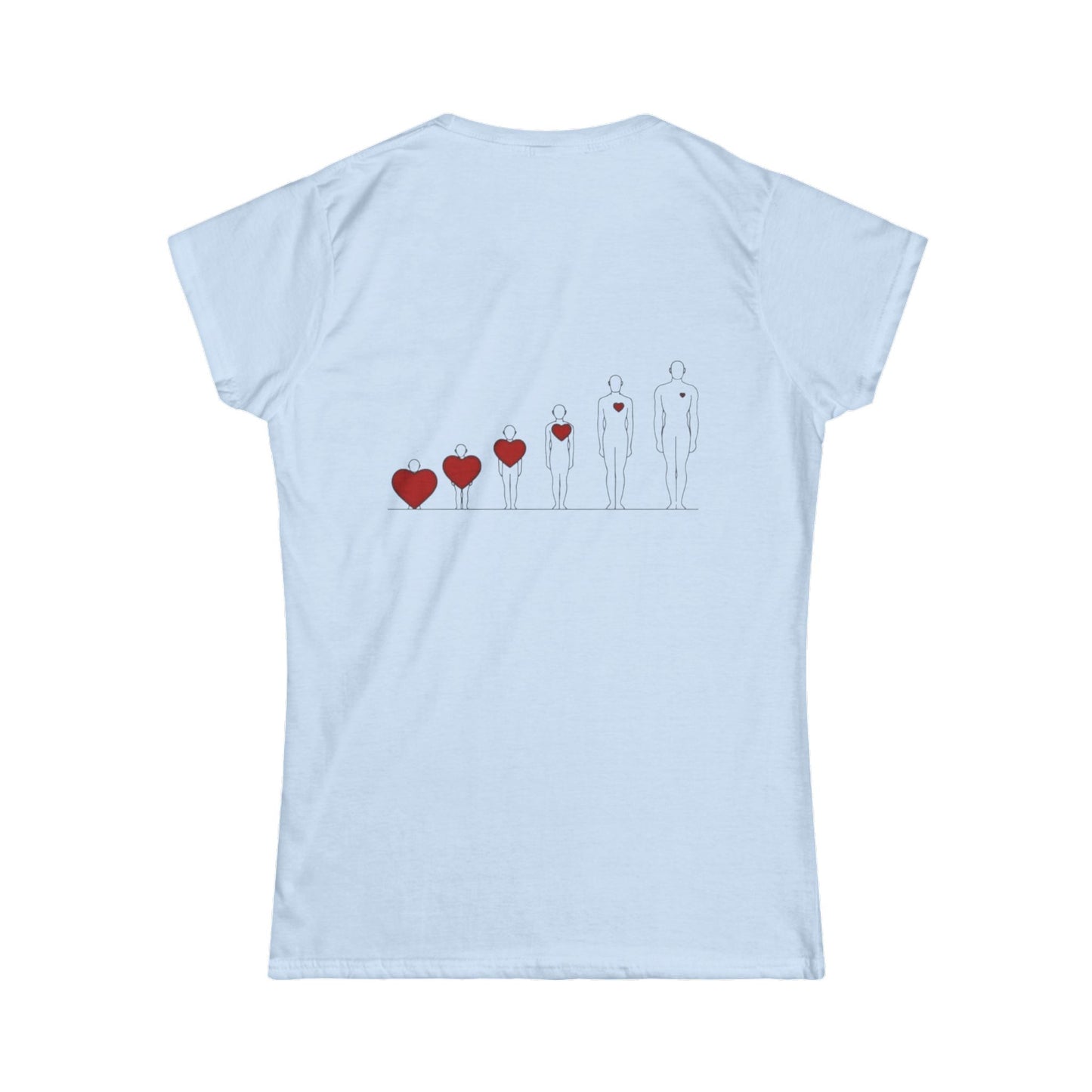 Heartfelt Women's Tee | Inspiration Apparel | Love & Growth Shirt | Heart Graphic Tee | Gift for Her | Valentine's Day Shirt