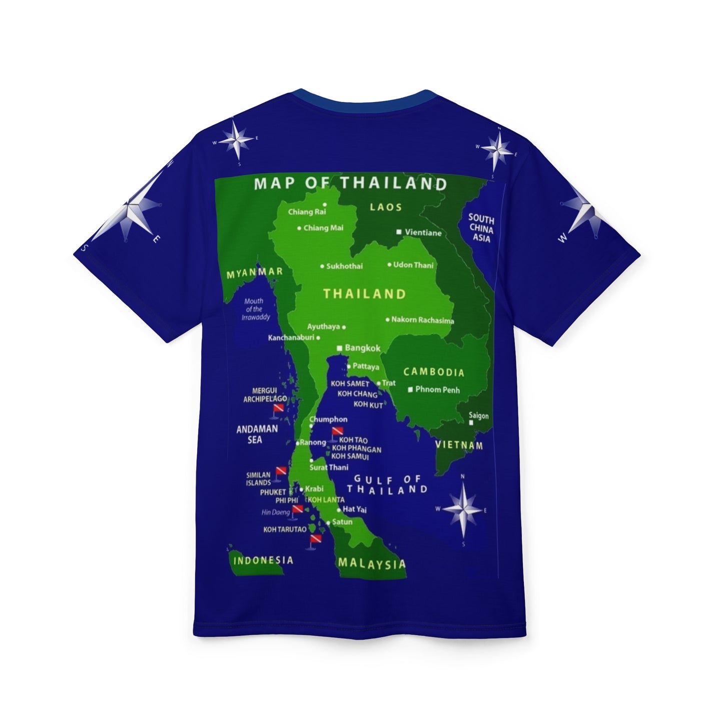 Thailand Map T-shirt | Holiday Gift | Adventure Wear | Souvenir Shirt | Geography Lover's Apparel