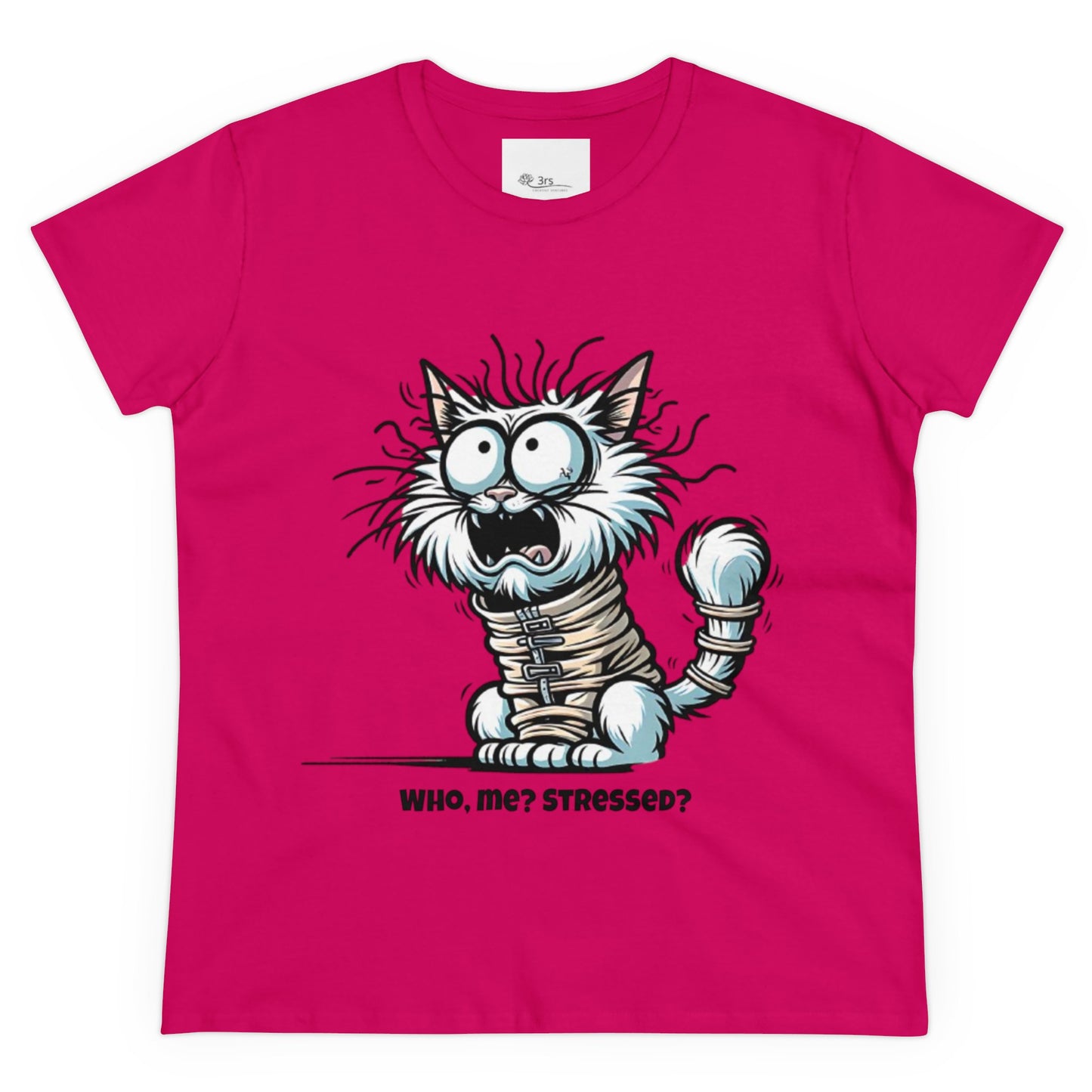 Funny Stress Relief T-Shirt for Women | Anti-Stress Cotton Tee | Relax & Unwind Women's Tee | Humorous Stress Relief Tee