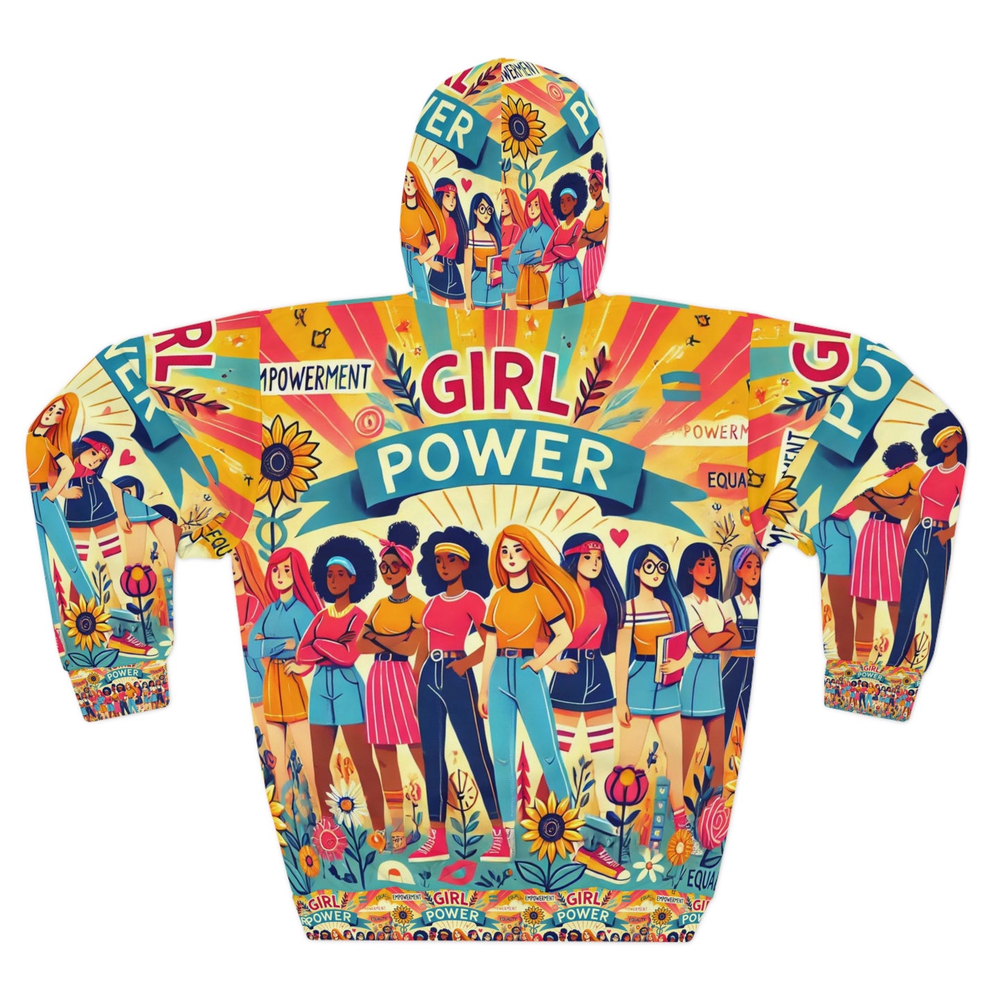 Girl Power Hoodie | Unisex Pullover Sweatshirt for Women | Feminist Graphic Hoodie | Empowerment Gift for Her | Girl Power Hoodi |