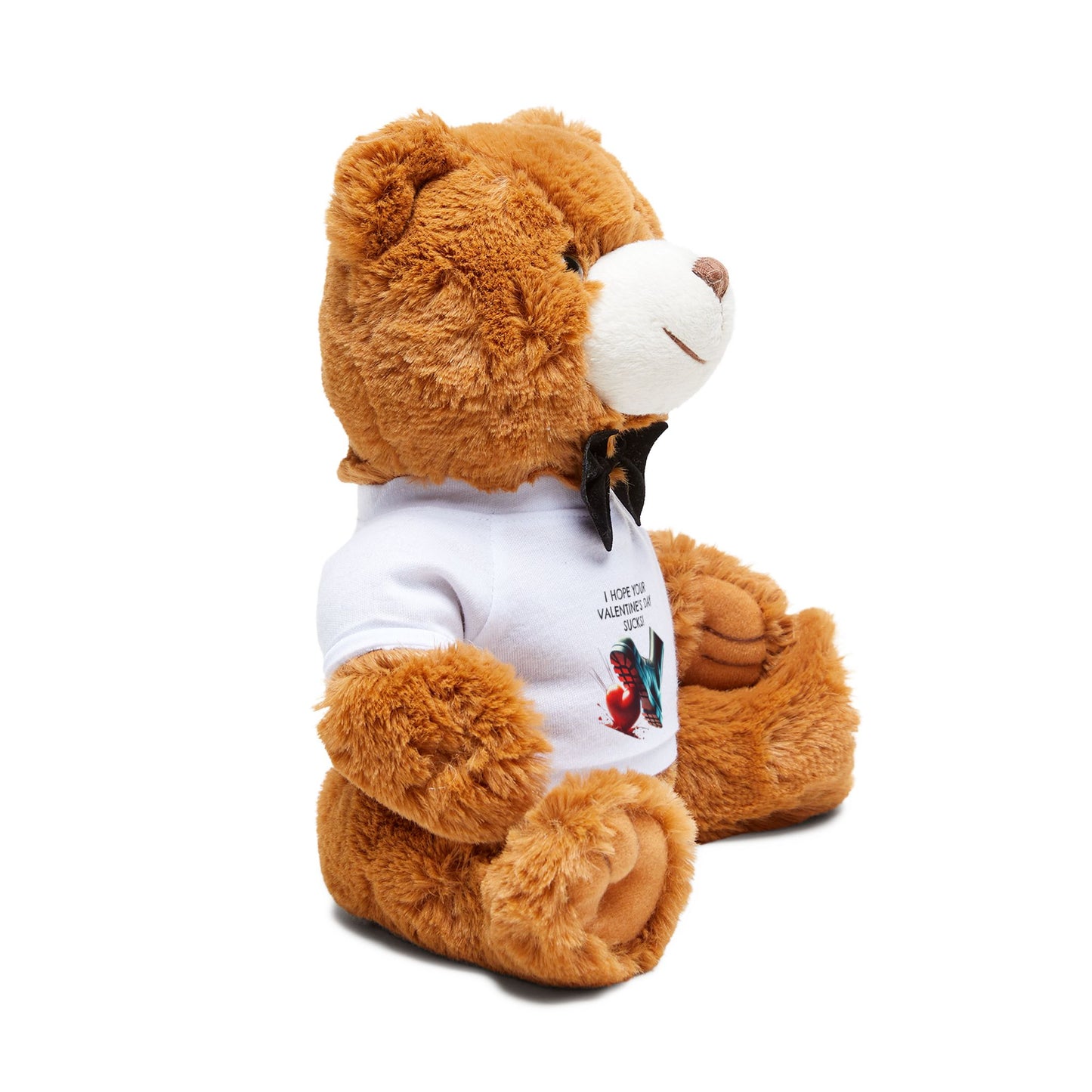 Funny Valentine’s Day Teddy Bear with Custom T-Shirt | Cute Gift for Him, Her, or Couples | Soft Plush Romantic Keepsake
