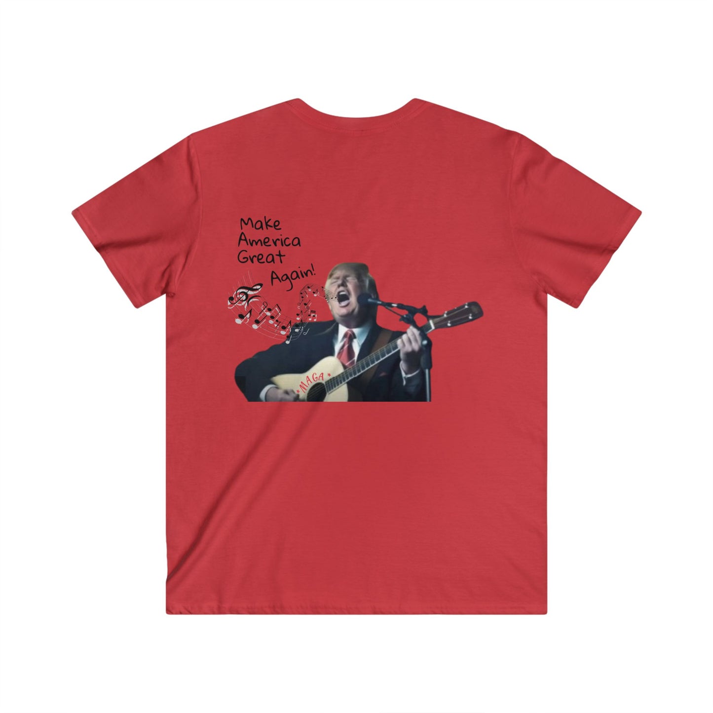 Trump V-Neck T-Shirt | MAGA Tee | Make America Great Again Shirt | Pro-Trump | Conservative Political Gift