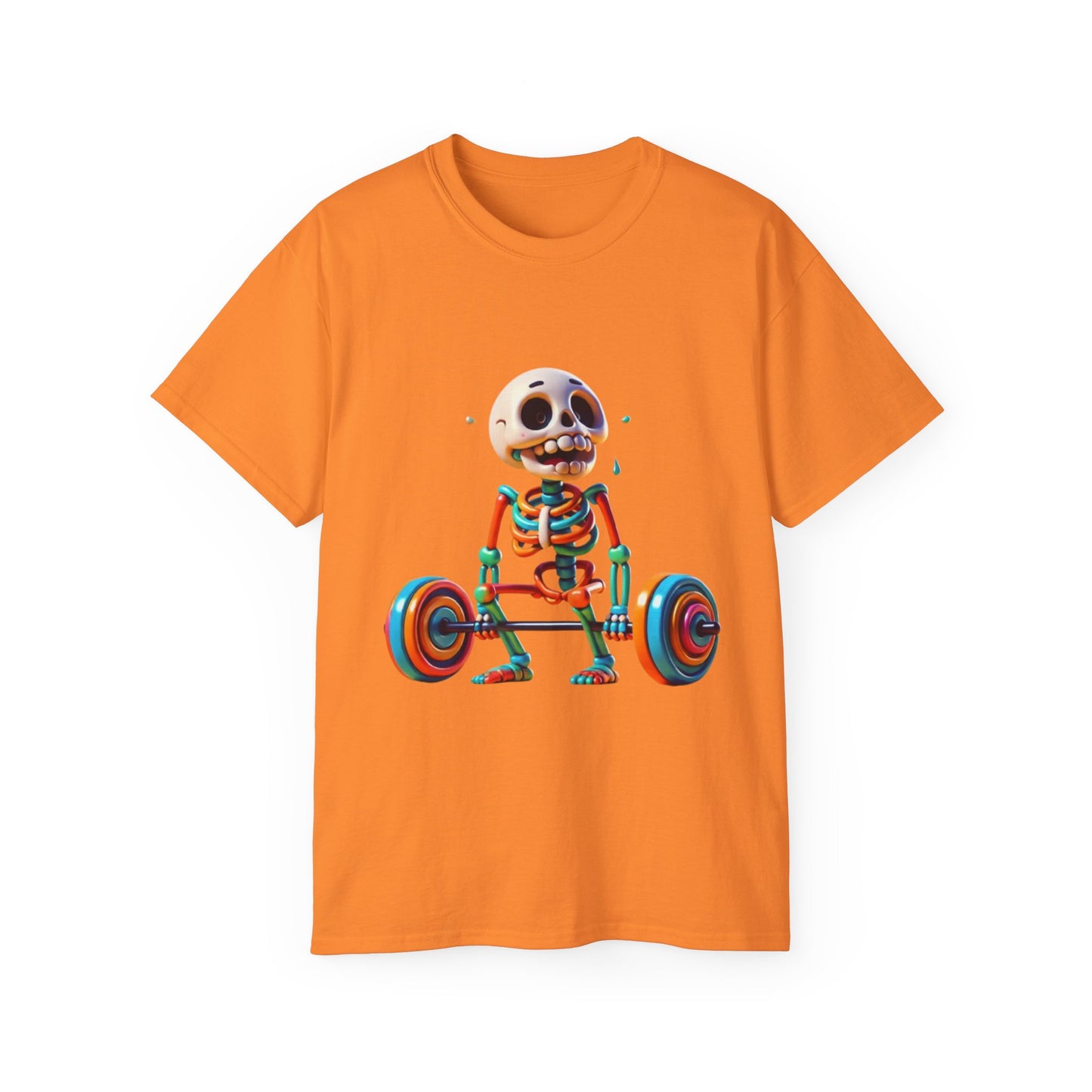 Funny Skeleton Workout Tee | Humor Gift for Gym Lovers, Fitness Apparel, Gym Shirt, Halloween Costume, Skeleton T-Shirt