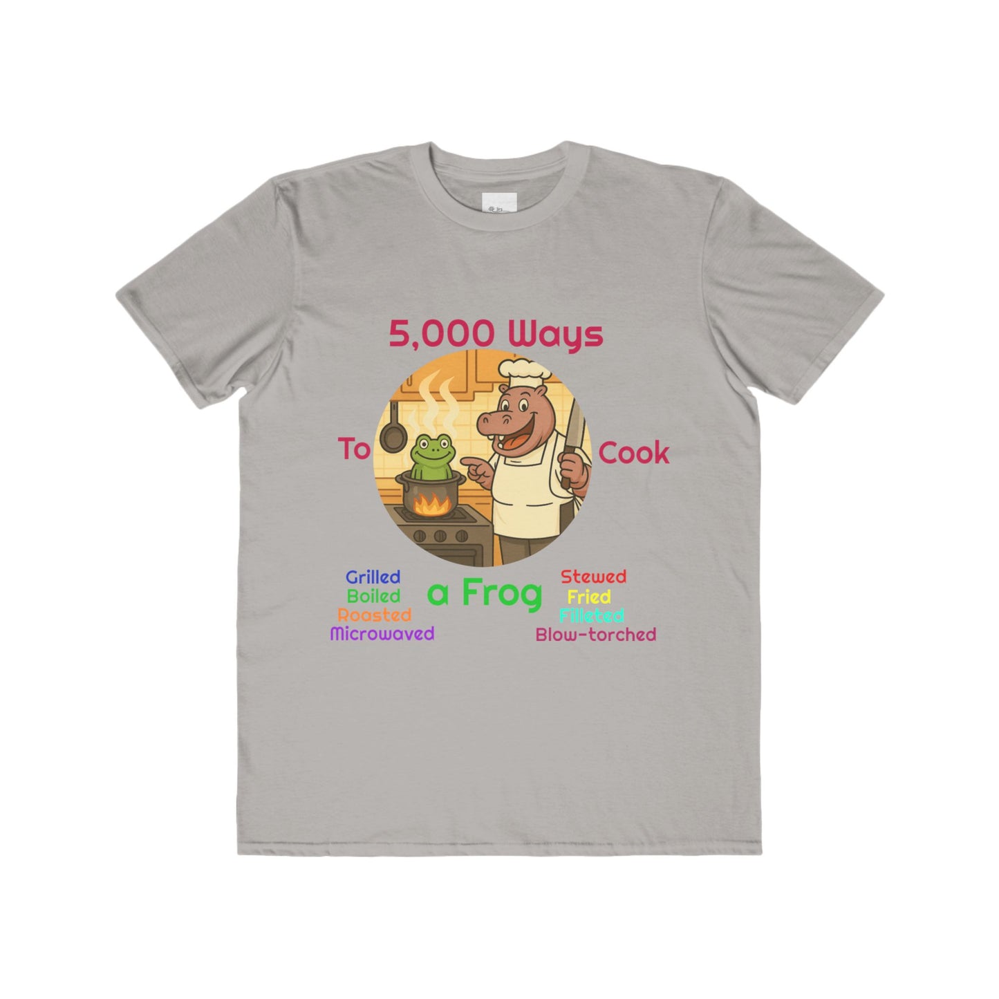 Funny Chef Tee – Humorous Hippo Chef T-Shirt | Gift for Cooks | Unique Culinary Gift for Food Lovers