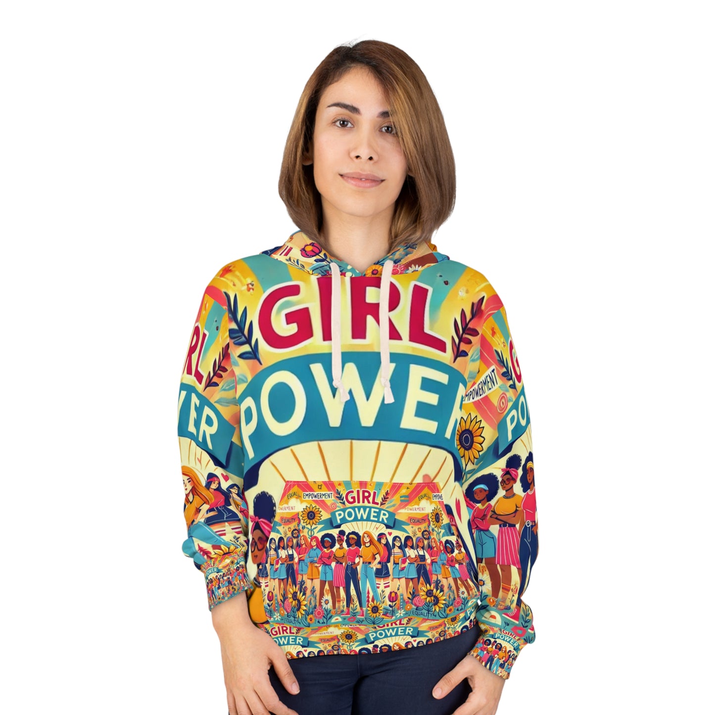 Girl Power Hoodie | Unisex Pullover Sweatshirt for Women | Feminist Graphic Hoodie | Empowerment Gift for Her | Girl Power Hoodi |
