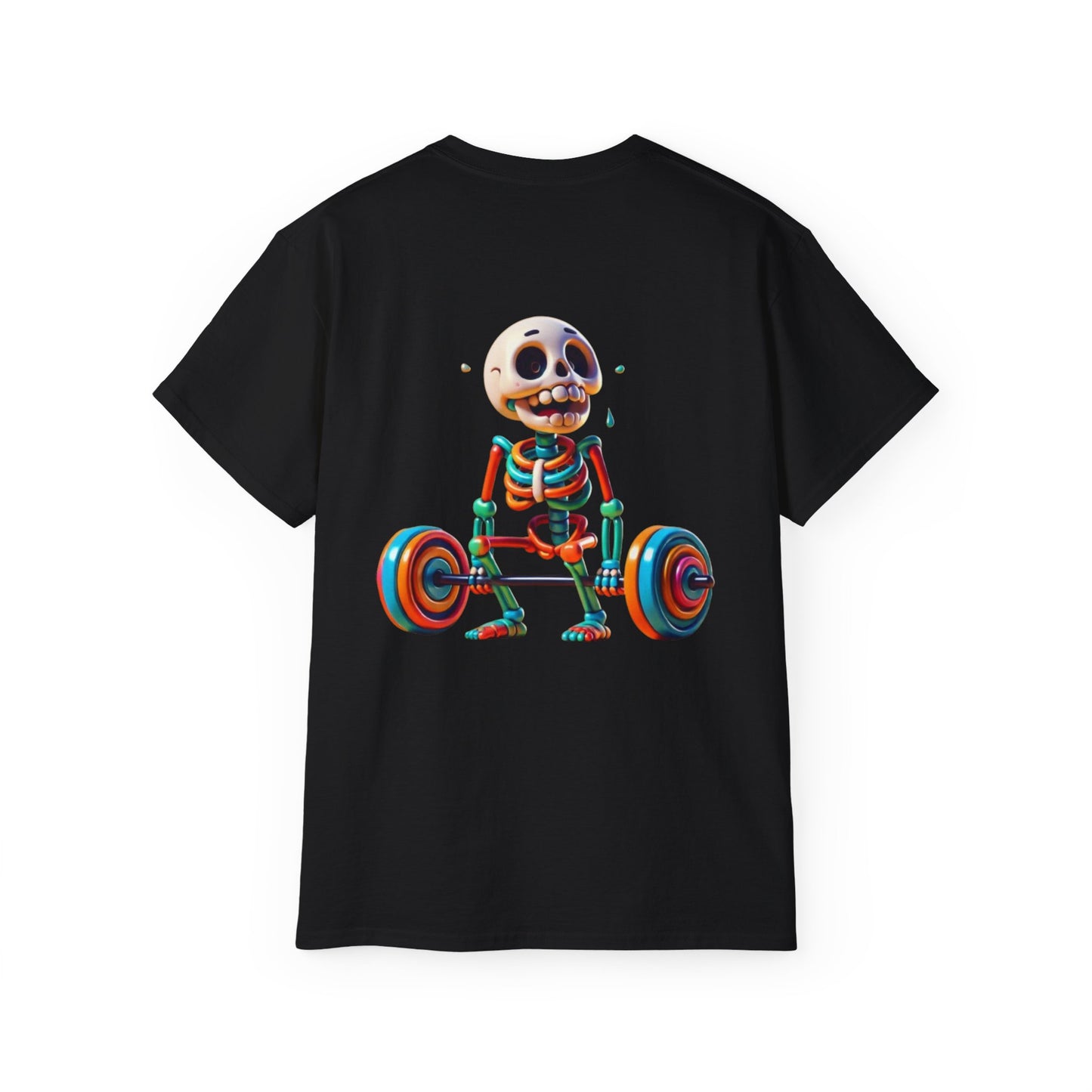 Funny Skeleton Workout Tee | Humor Gift for Gym Lovers, Fitness Apparel, Gym Shirt, Halloween Costume, Skeleton T-Shirt