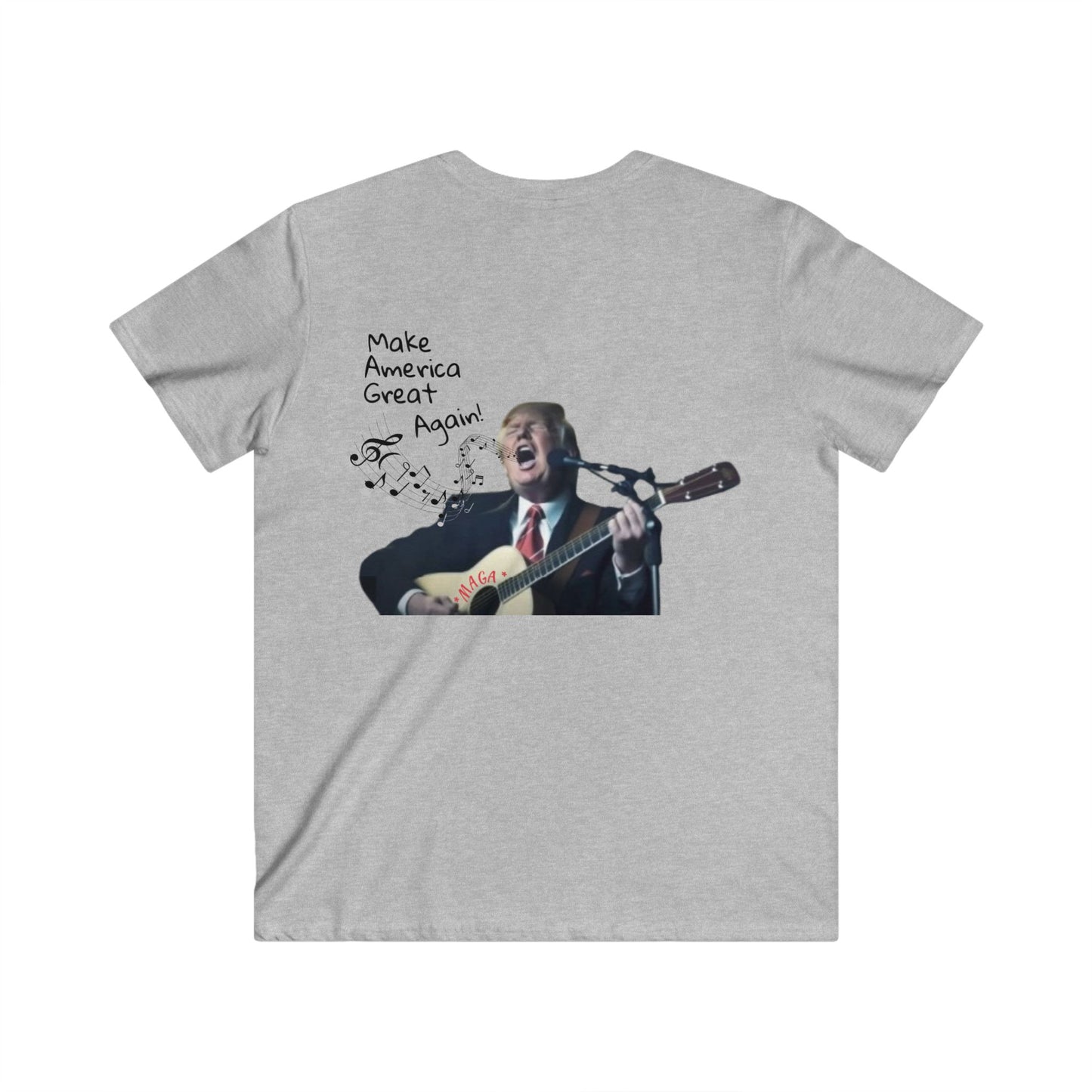 Trump V-Neck T-Shirt | MAGA Tee | Make America Great Again Shirt | Pro-Trump | Conservative Political Gift