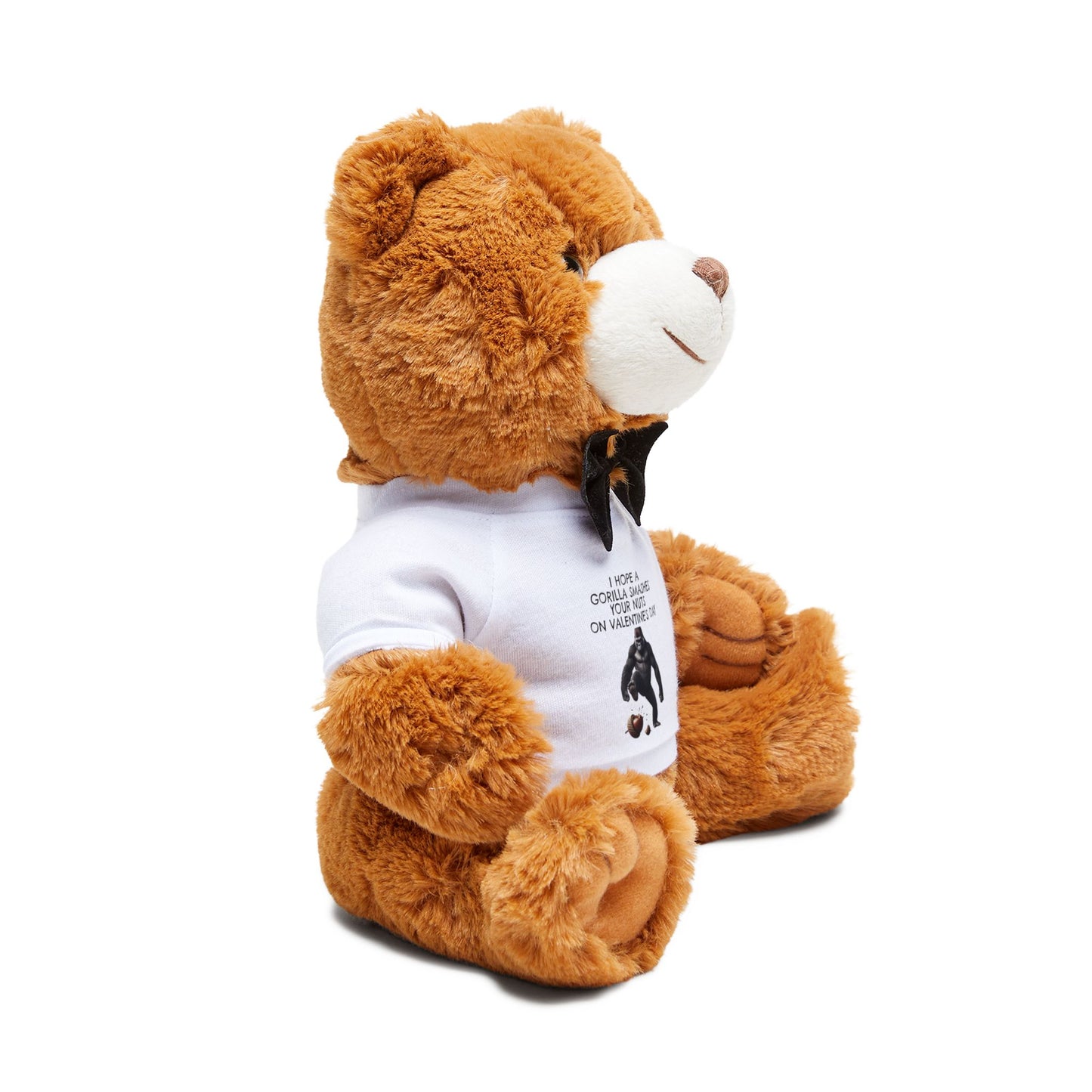 Funny Valentine’s Day Teddy Bear with Custom T-Shirt | Cute Gift for Him, Her, or Couples | Soft Plush Romantic Keepsake
