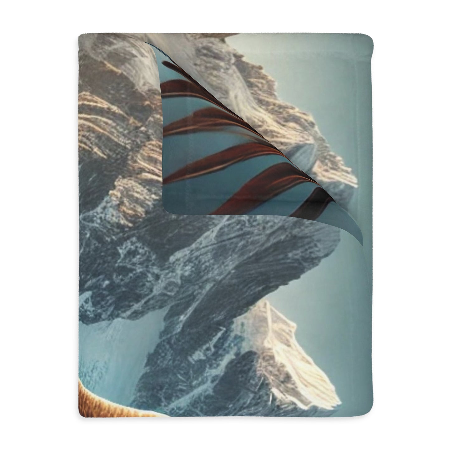 Bald Eagle Velveteen Plush Blanket | Cozy Lap Quilt & Soft Bedding | Winter Home Decor | Gift for Nature Lovers