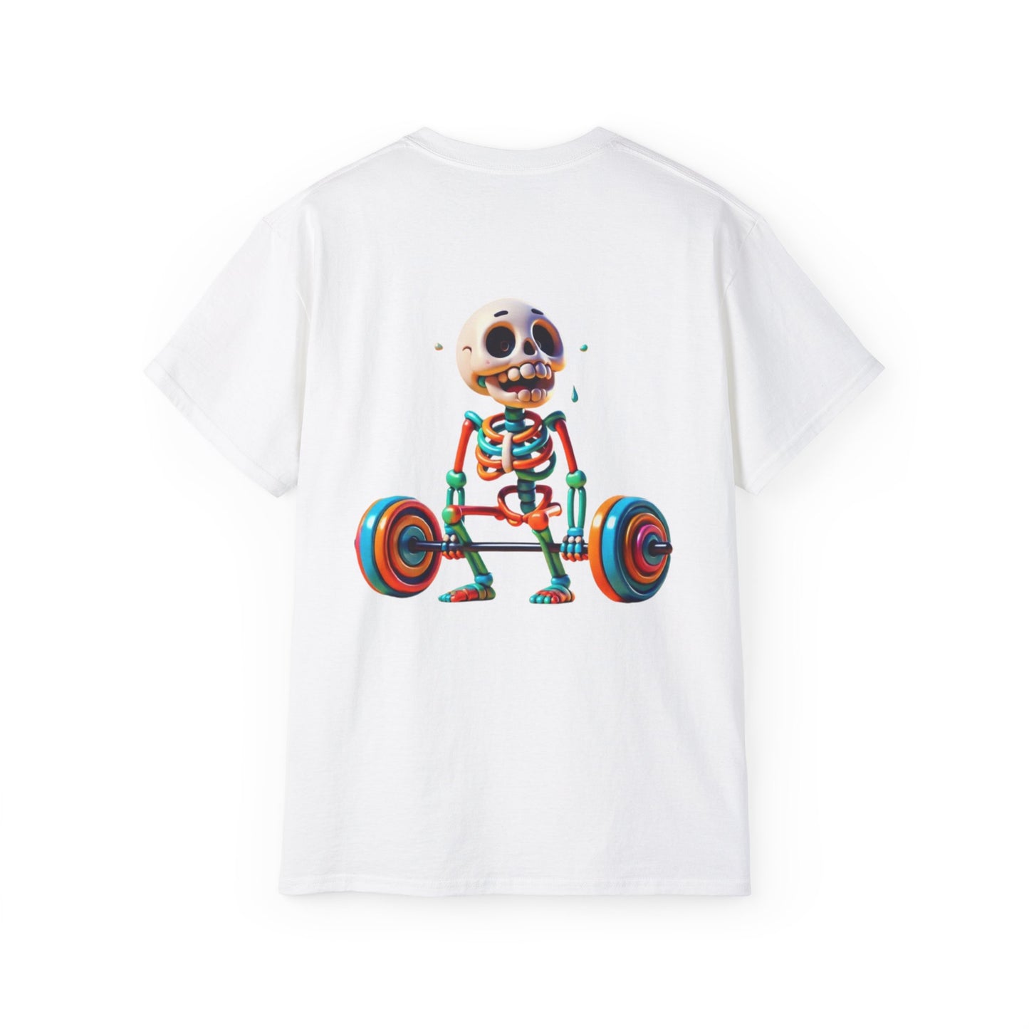 Funny Skeleton Workout Tee | Humor Gift for Gym Lovers, Fitness Apparel, Gym Shirt, Halloween Costume, Skeleton T-Shirt
