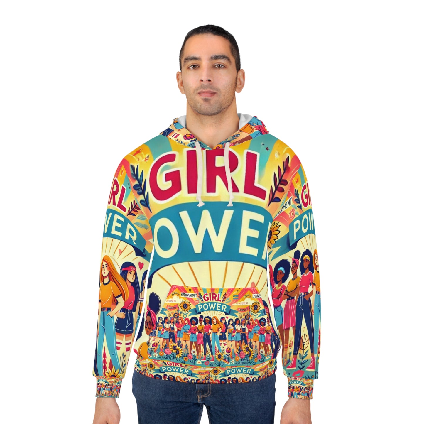 Girl Power Hoodie | Unisex Pullover Sweatshirt for Women | Feminist Graphic Hoodie | Empowerment Gift for Her | Girl Power Hoodi |