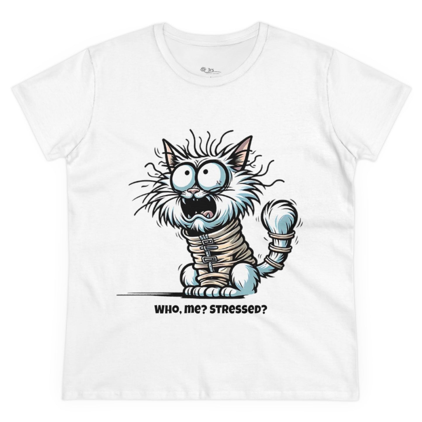 Funny Stress Relief T-Shirt for Women | Anti-Stress Cotton Tee | Relax & Unwind Women's Tee | Humorous Stress Relief Tee