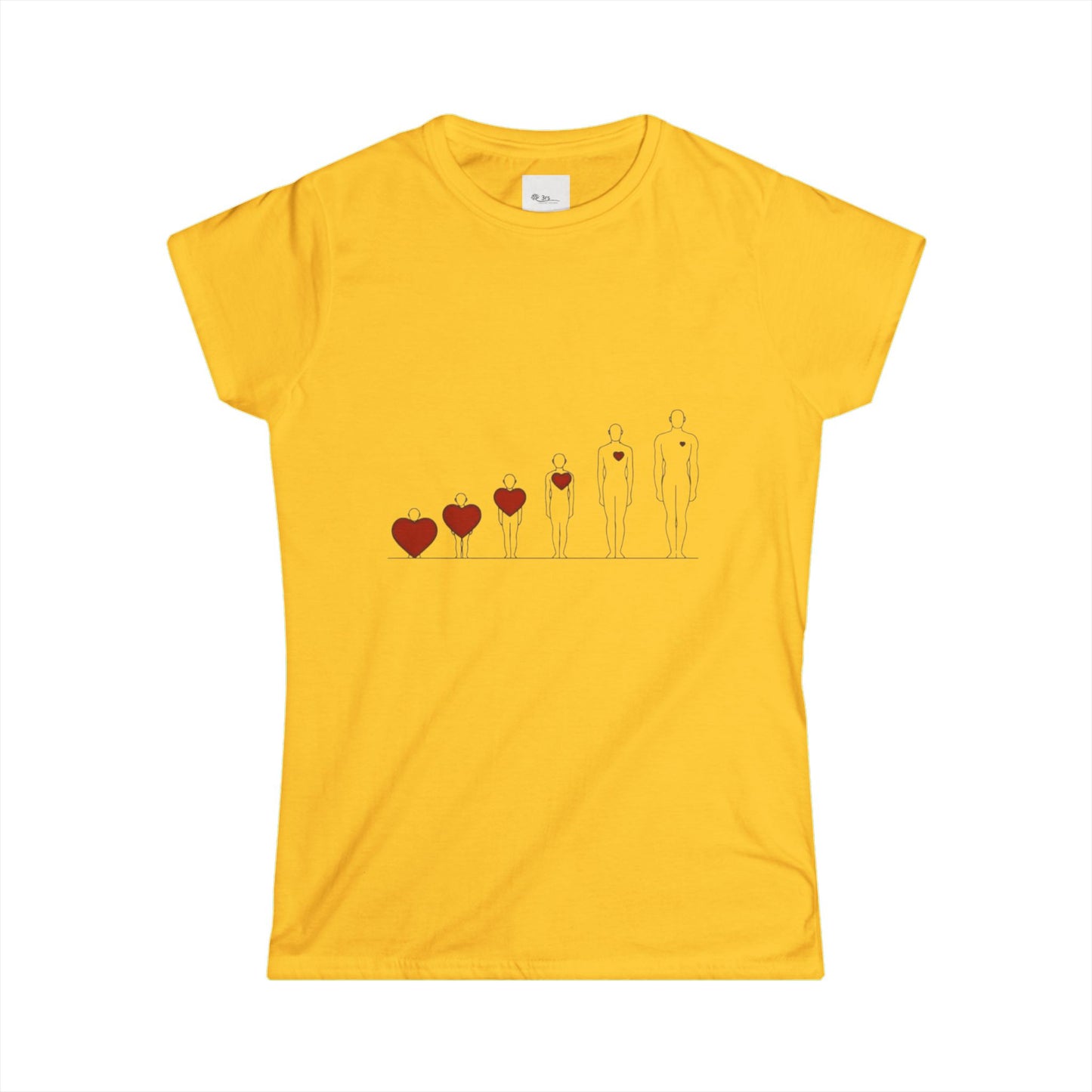 Heartfelt Women's Tee | Inspiration Apparel | Love & Growth Shirt | Heart Graphic Tee | Gift for Her | Valentine's Day Shirt