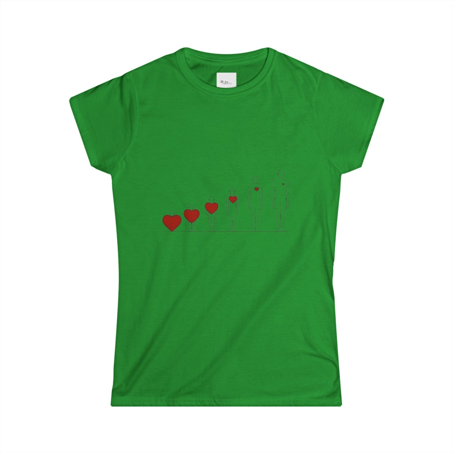 Heartfelt Women's Tee | Inspiration Apparel | Love & Growth Shirt | Heart Graphic Tee | Gift for Her | Valentine's Day Shirt