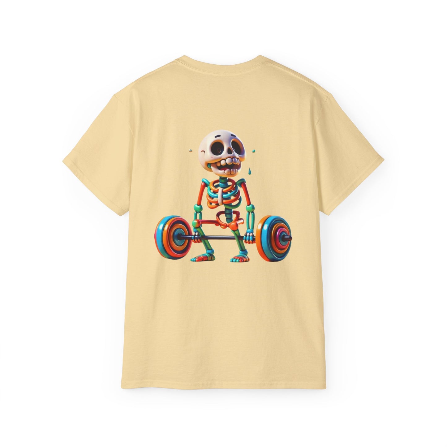 Funny Skeleton Workout Tee | Humor Gift for Gym Lovers, Fitness Apparel, Gym Shirt, Halloween Costume, Skeleton T-Shirt