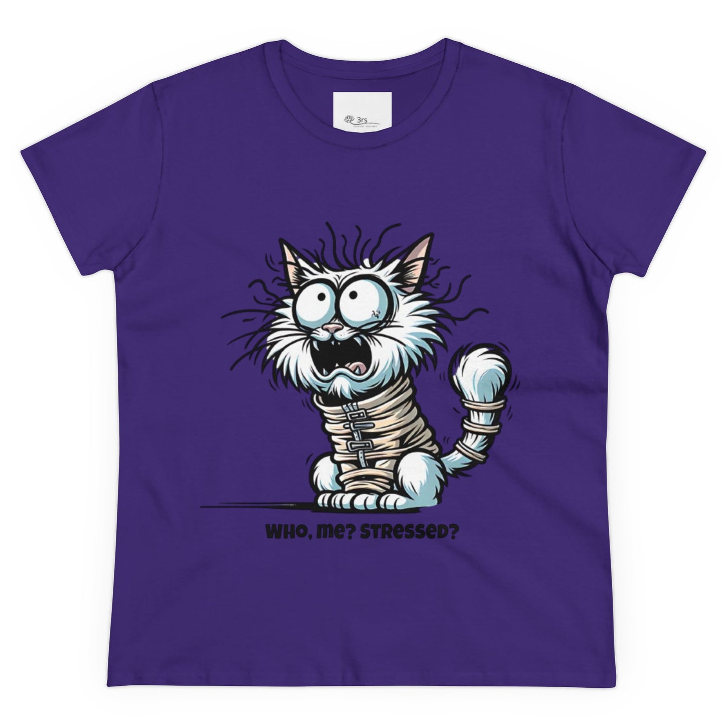 Funny Stress Relief T-Shirt for Women | Anti-Stress Cotton Tee | Relax & Unwind Women's Tee | Humorous Stress Relief Tee