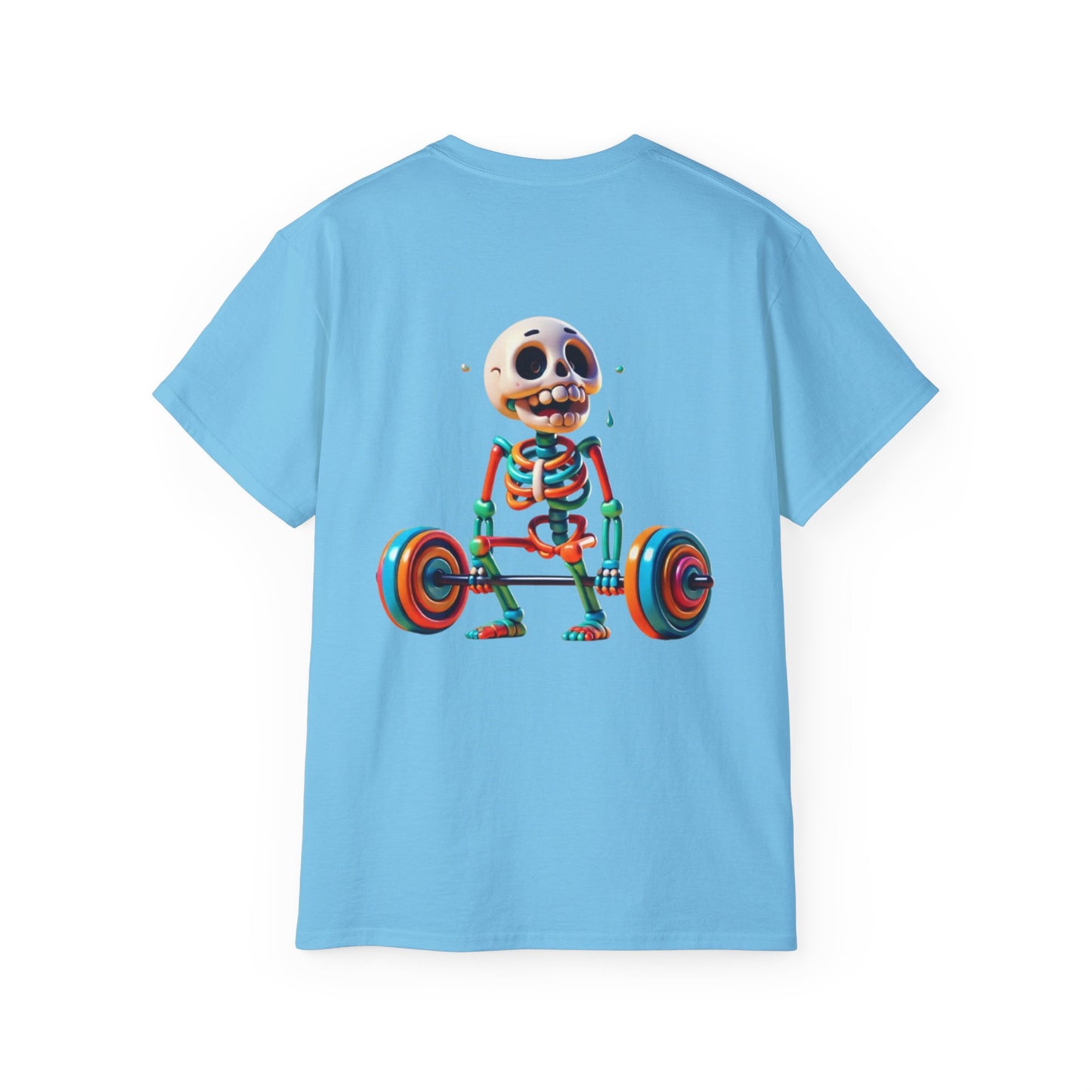 Funny Skeleton Workout Tee | Humor Gift for Gym Lovers, Fitness Apparel, Gym Shirt, Halloween Costume, Skeleton T-Shirt