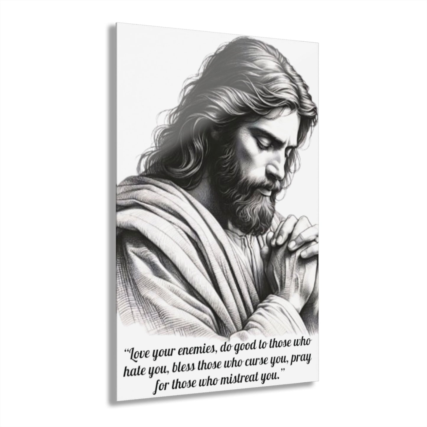 Acrylic Print of Jesus Christ | Inspirational Religious Art | Perfect Gift for Christians