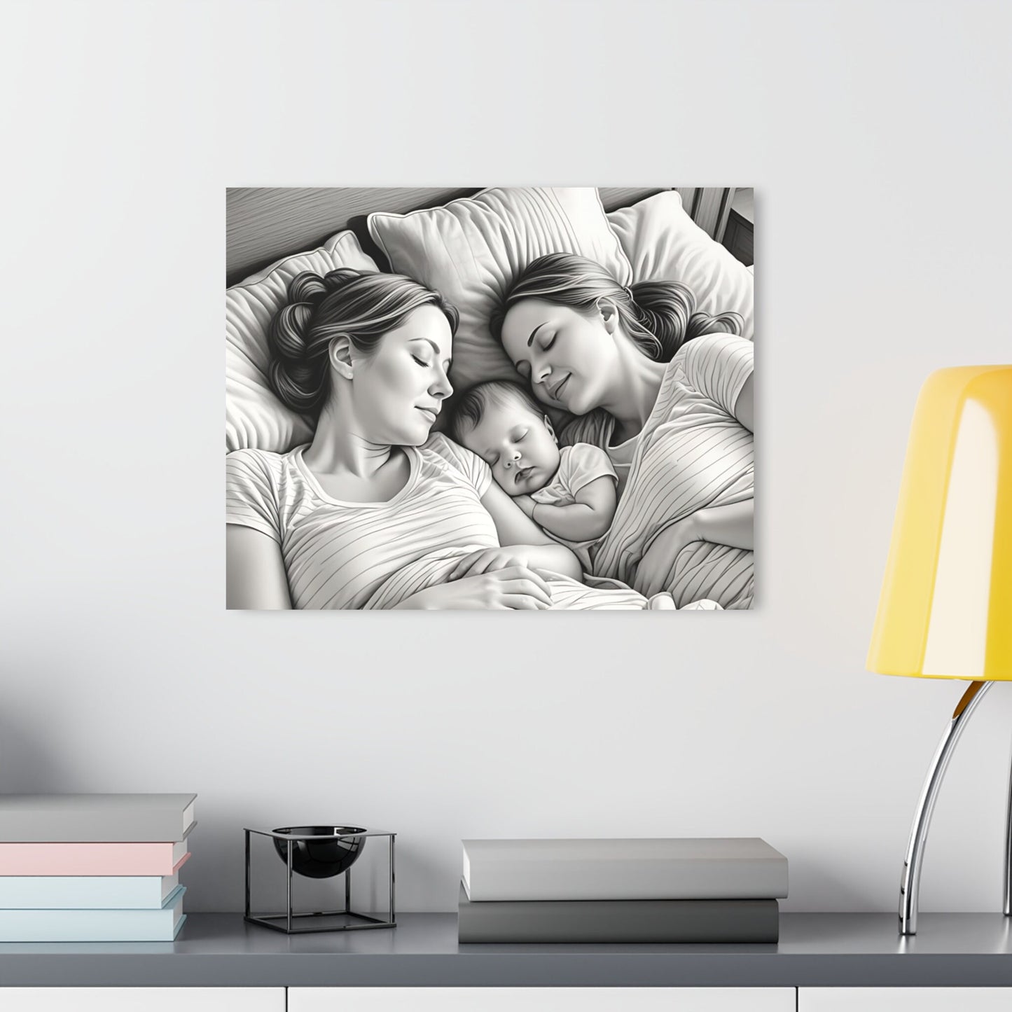Celebrate Love: Acrylic Print of Life-long partners | Lesbian Acrylic Wall Art | Lovers Portraits | Couples Art | LGBTQ+ Wall Decor |