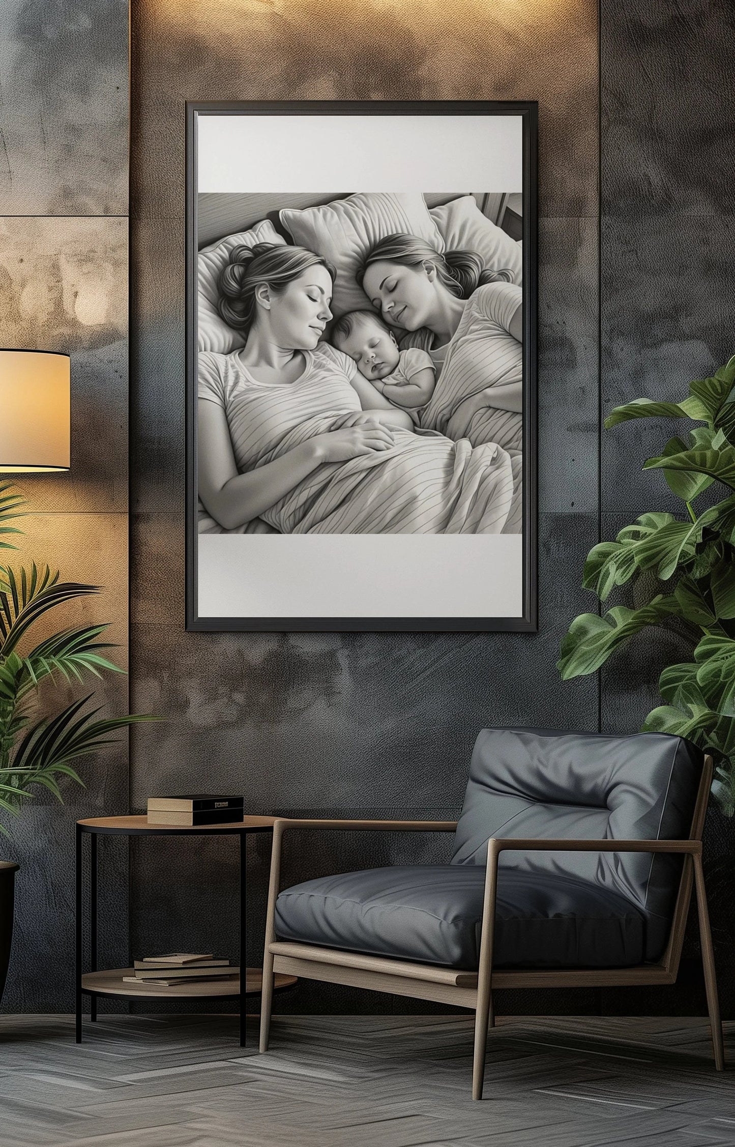Celebrate Love: Acrylic Print of Life-long partners | Lesbian Acrylic Wall Art | Lovers Portraits | Couples Art | LGBTQ+ Wall Decor |