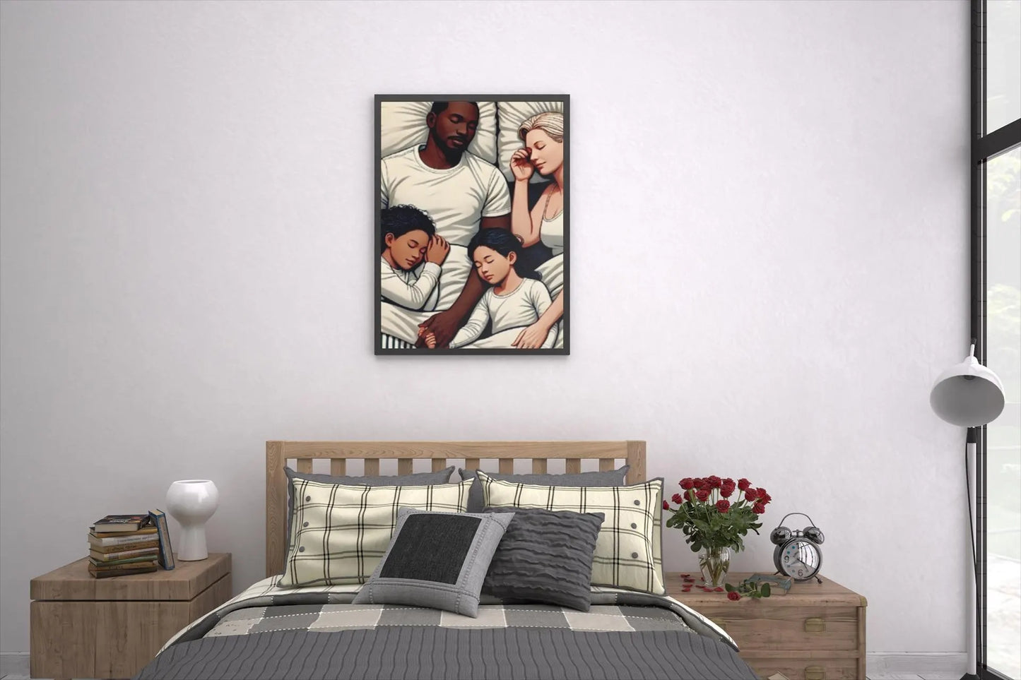Interracial Family Acrylic Print | Inclusive Family Wall Art | Modern Family Photo Print | Heartwarming Home Decor