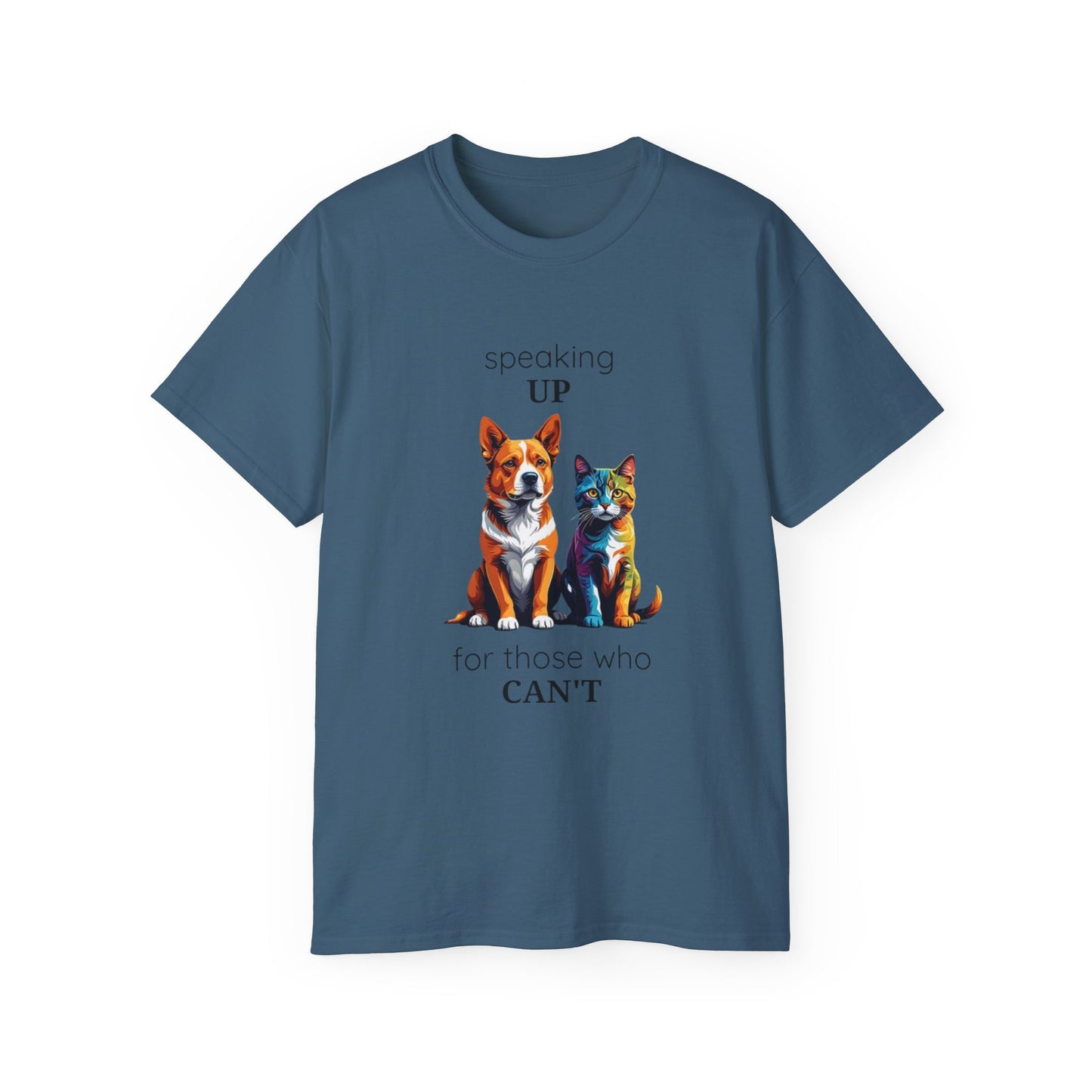 Animal Rescue Tee | Speak Up for Animal Rights | Save & Protect Animals Tee |