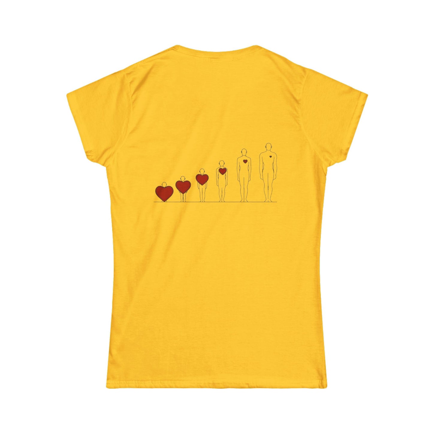 Heartfelt Women's Tee | Inspiration Apparel | Love & Growth Shirt | Heart Graphic Tee | Gift for Her | Valentine's Day Shirt