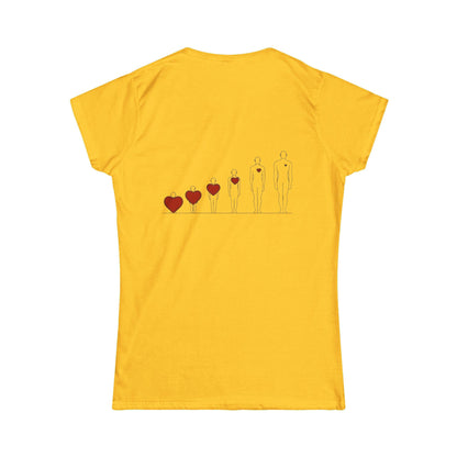 Heartfelt Women's Tee | Inspiration Apparel | Love & Growth Shirt | Heart Graphic Tee | Gift for Her | Valentine's Day Shirt