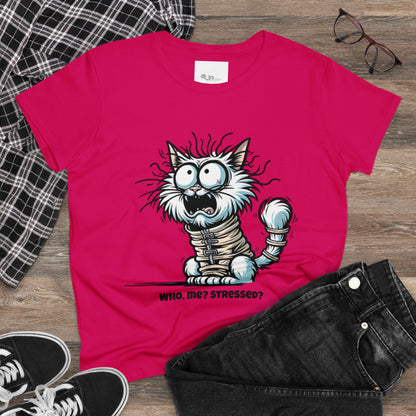 Funny Stress Relief T-Shirt for Women | Anti-Stress Cotton Tee | Relax & Unwind Women's Tee | Humorous Stress Relief Tee