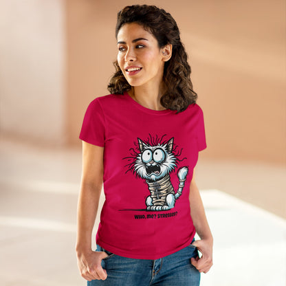 Funny Stress Relief T-Shirt for Women | Anti-Stress Cotton Tee | Relax & Unwind Women's Tee | Humorous Stress Relief Tee