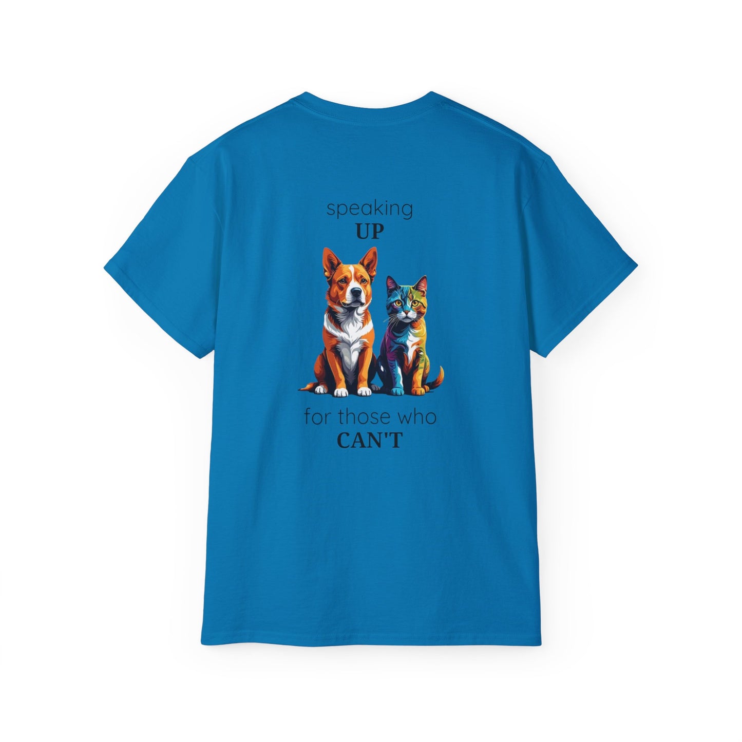 Animal Rescue Tee | Speak Up for Animal Rights | Save & Protect Animals Tee |