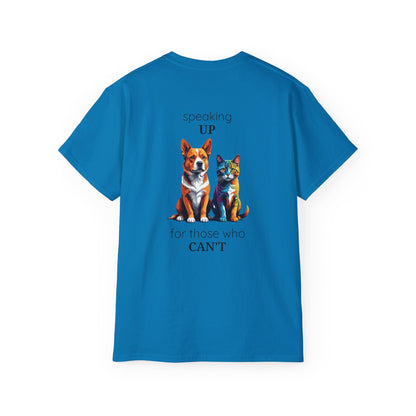 Animal Rescue Tee | Speak Up for Animal Rights | Save & Protect Animals Tee |