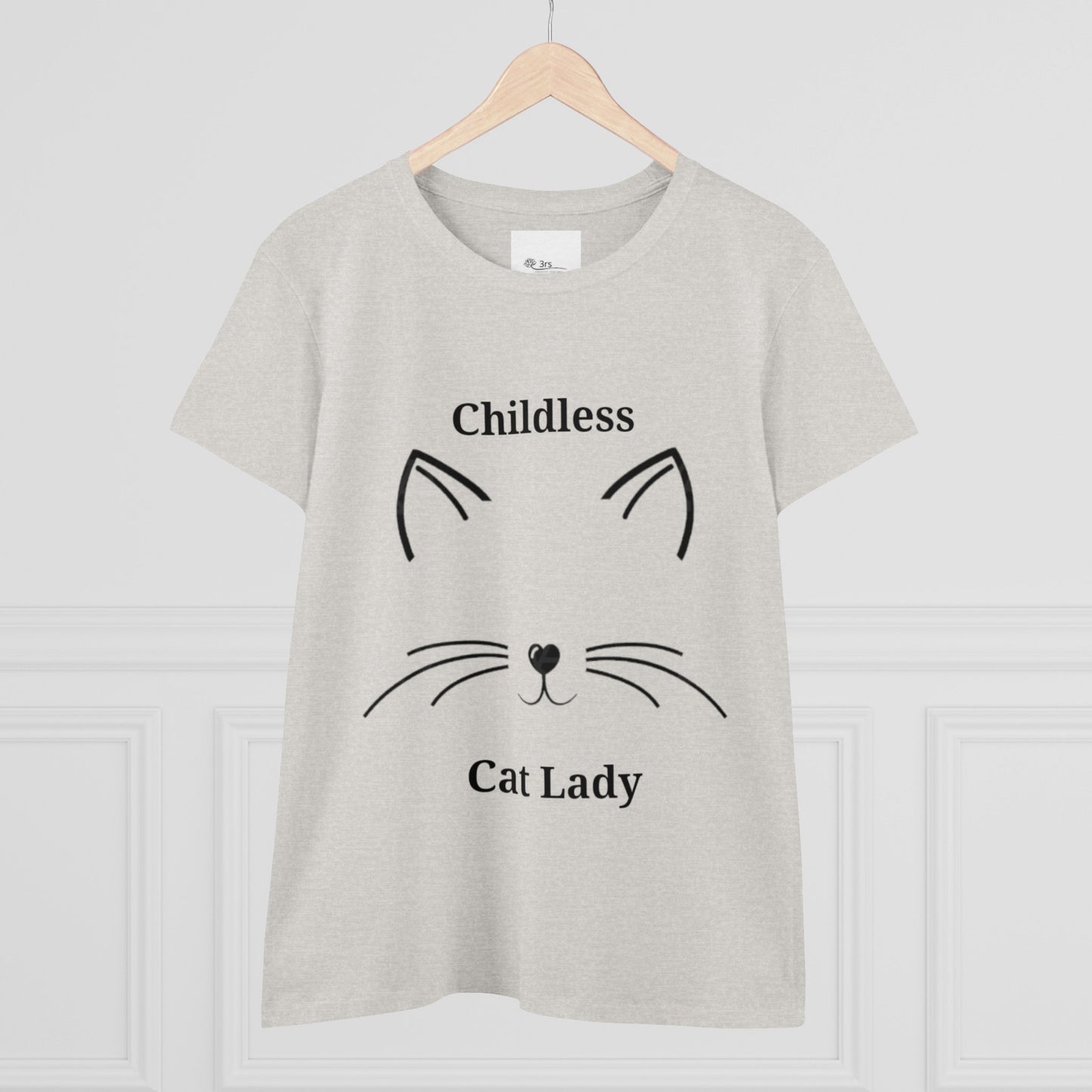 Childless Cat Lady Political T-shirt | Kamala Harris Supporter Tee for Women | Feminist & Cat Lover Shirt